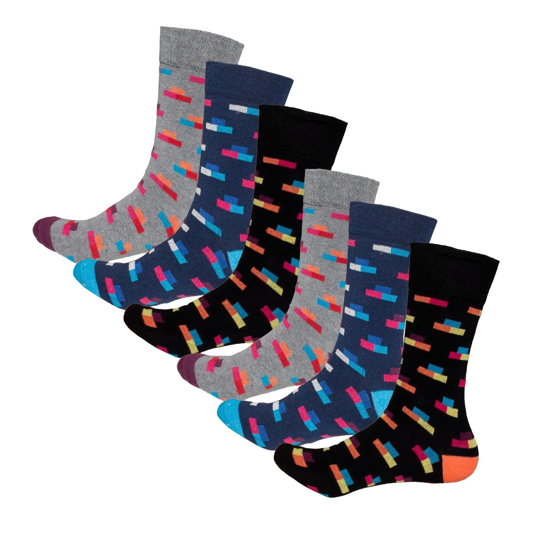 6 & 12 Pairs Mens Non Elastic Diabetic Socks Loose Soft Grip Top Adults