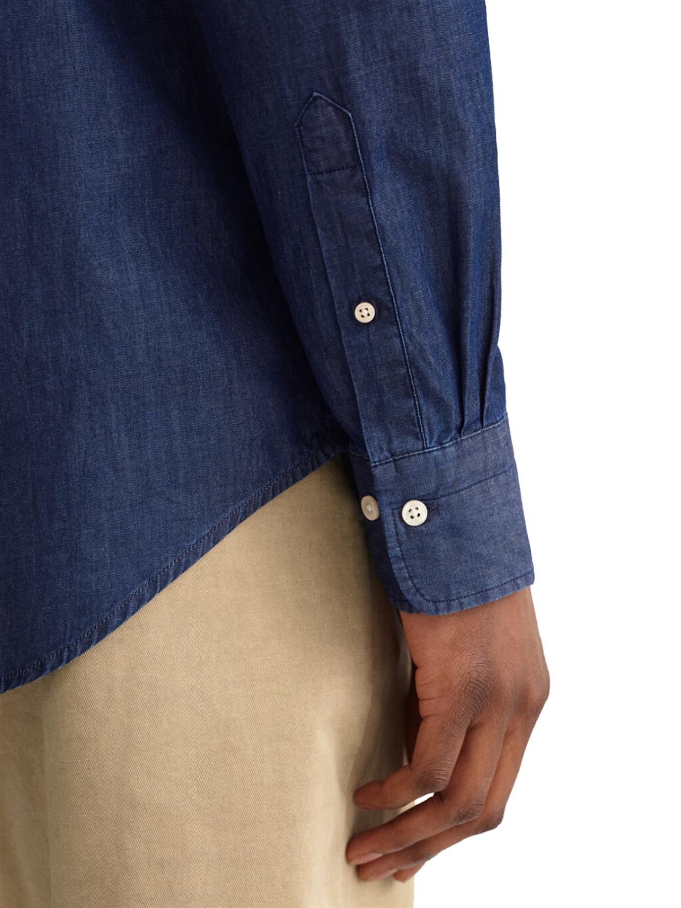 Enzo Mens Long Sleeve Shirt Casual Cotton Regular Fit Embroidered Logo Shirts - Picture 34 of 53