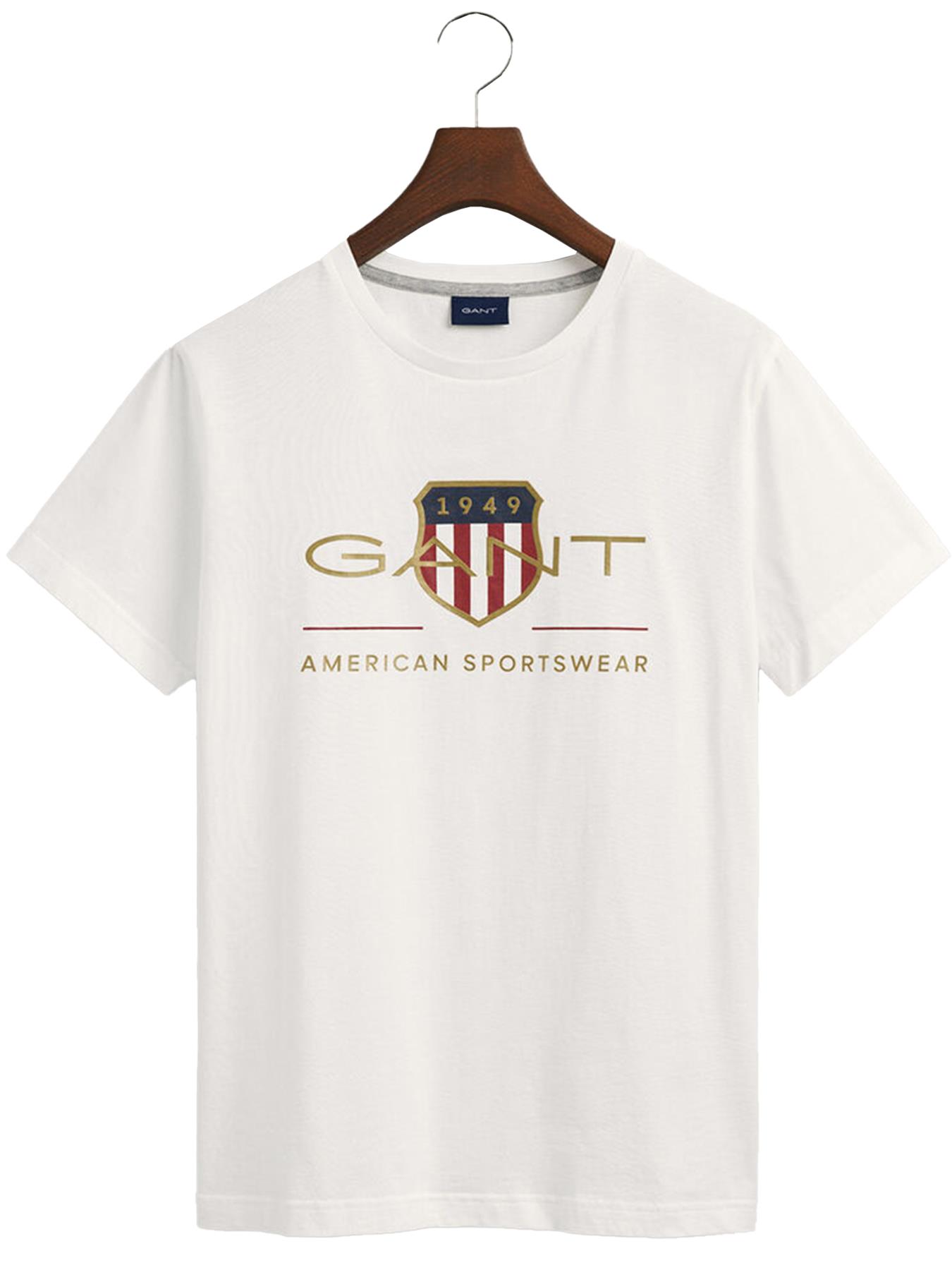 GANT Algodón Hombre Camisetas Manga Corta Casual Top Cuello Redondo Talla UK - Imagen 89 de 95