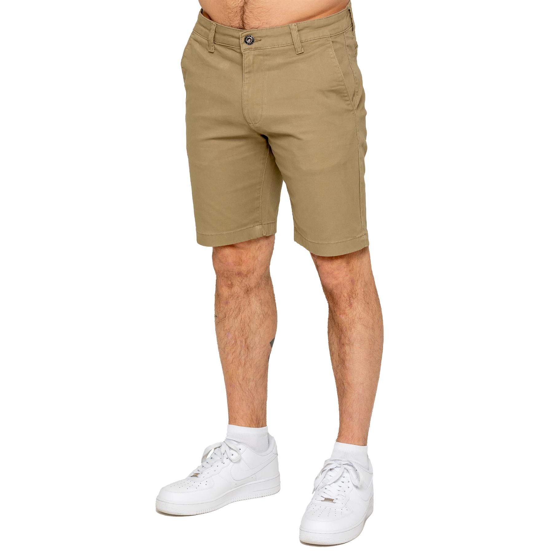 Enzo Herren Chino Shorts Freizeit Baumwolle Sommer Stretch Slim Fit Halb Hose - Bild 12 von 34
