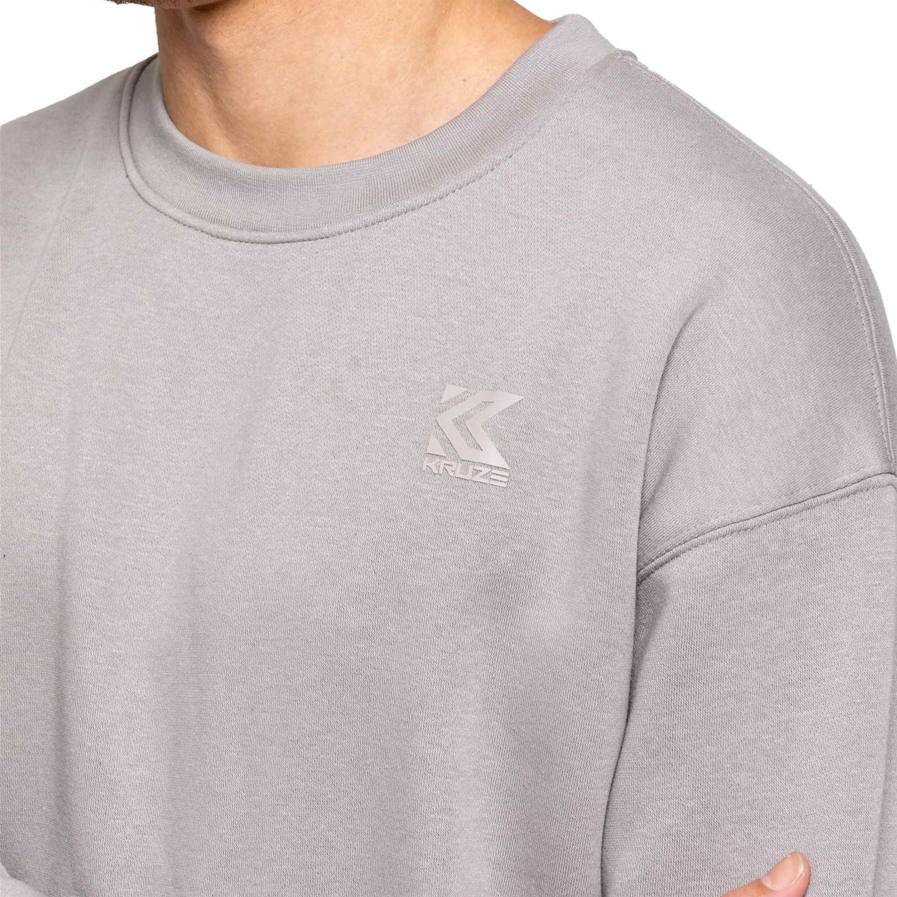 Kruze Herren Sweatshirt Pullover Übergröße Freizeit Rundhals Top - Picture 13 of 18