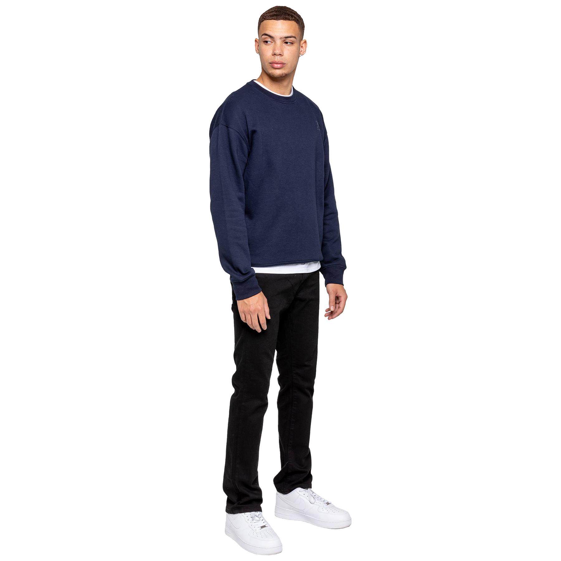 Kruze Herren Sweatshirt Pullover Übergröße Freizeit Rundhals Top - Picture 17 of 18