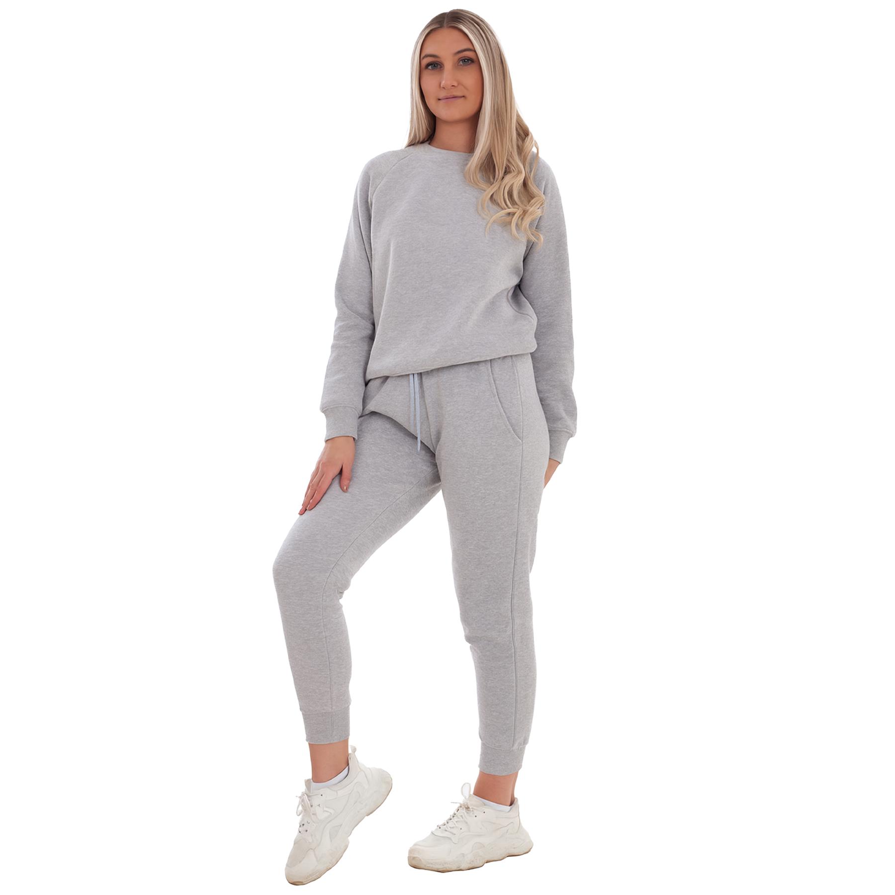 Kruze Mujer Chándal Tripulante Cuello Corte Normal Pantalón de Chándal Polar Set - Imagen 17 de 47