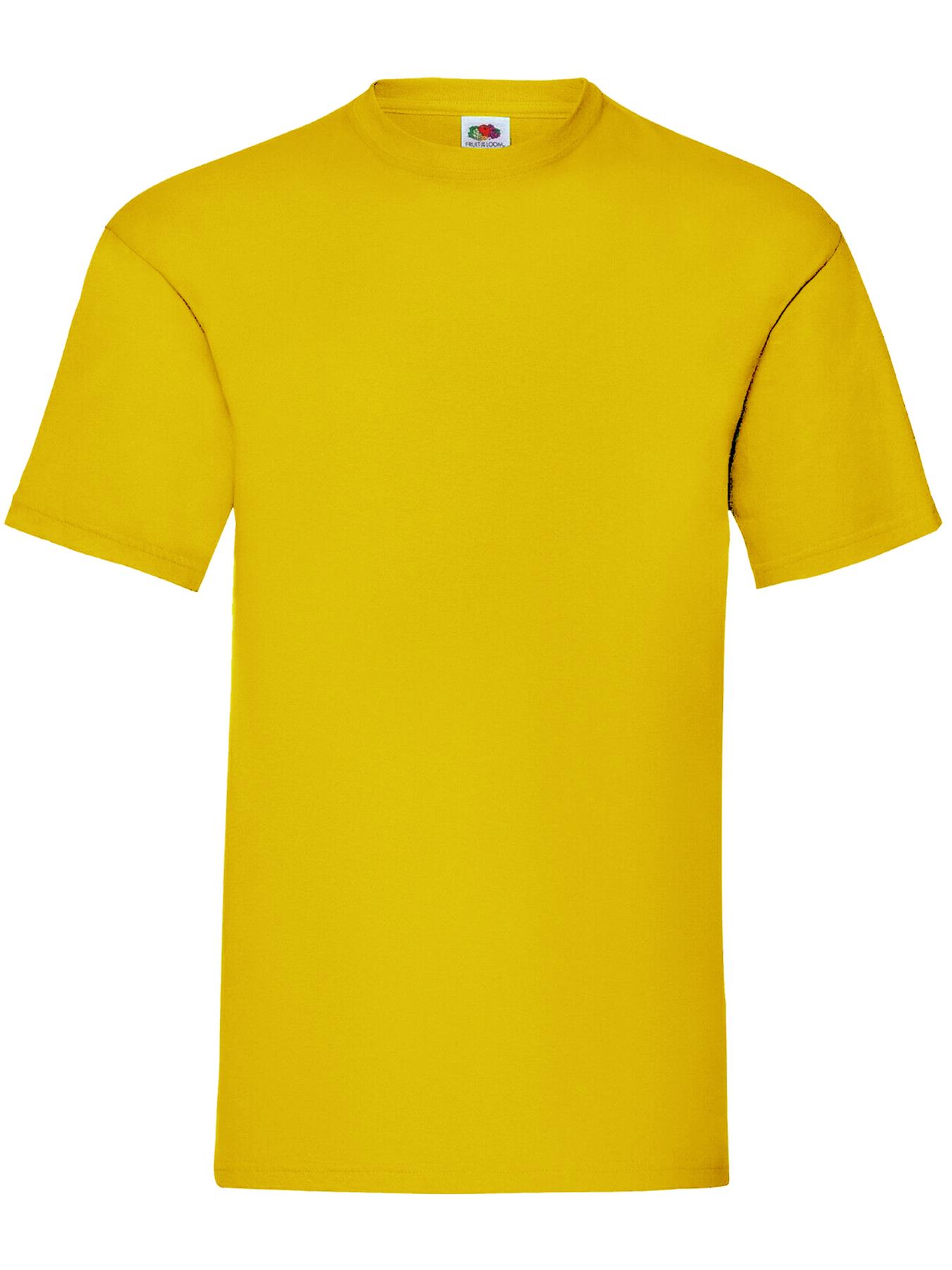 Fruit of the Loom Mens 5 Pack T-Shirts 100% Cotton Plain Solid Tee Shirt - Picture 29 of 36