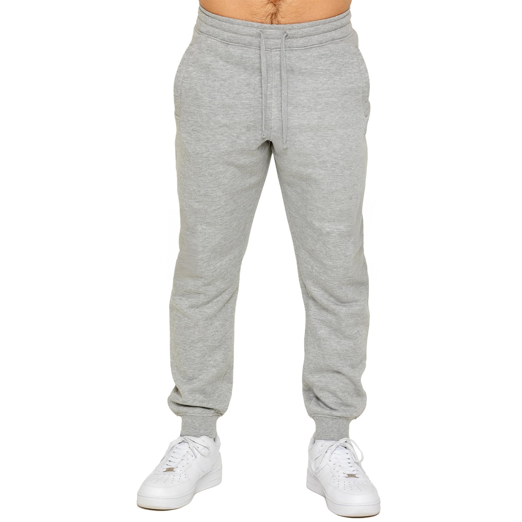 Kruze Hommes Jogging Décontracté à Élastique Polaire Coupe Standard Jogging Bas - Picture 6 of 16