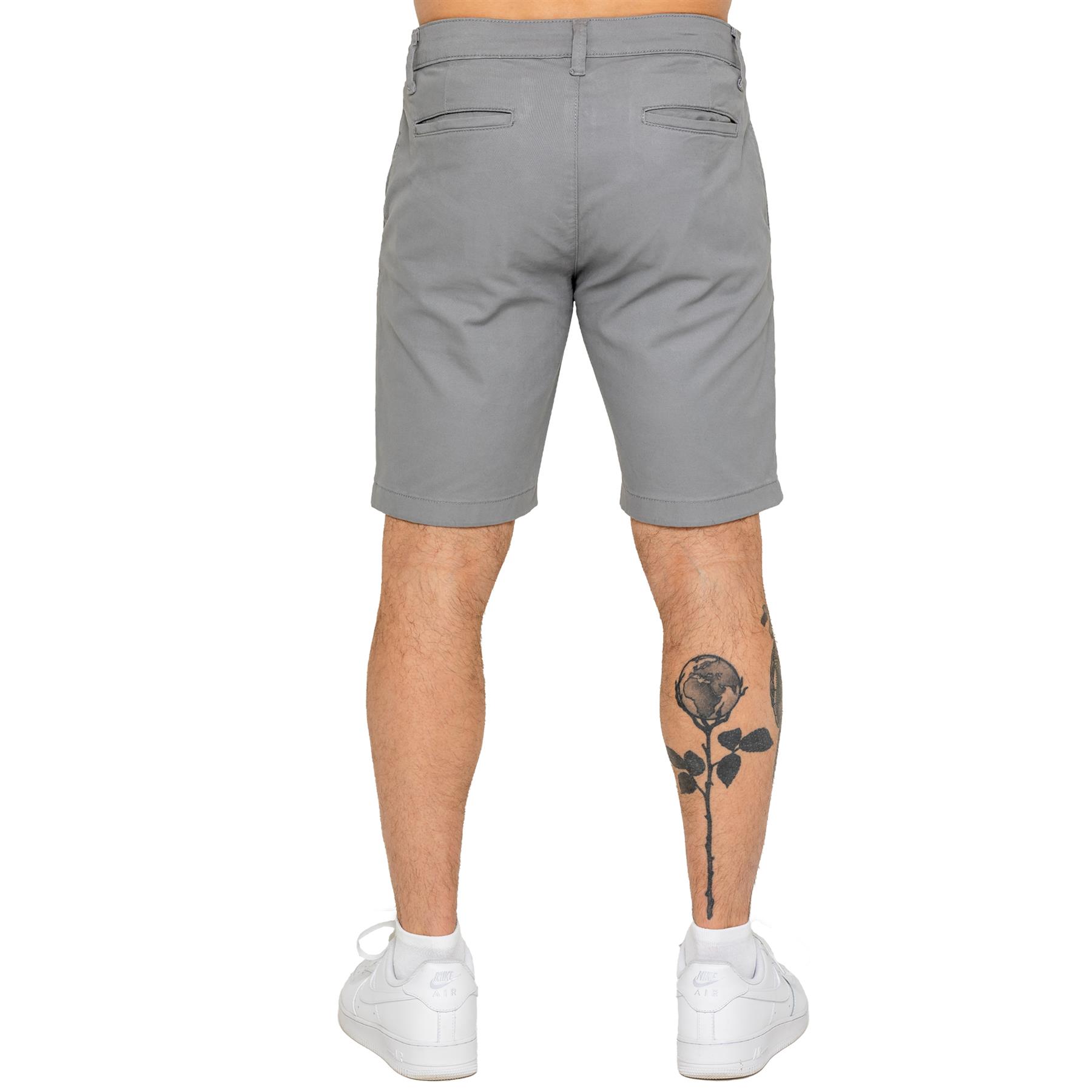 Enzo Herren Chino Shorts Freizeit Baumwolle Sommer Stretch Slim Fit Halb Hose - Bild 21 von 34