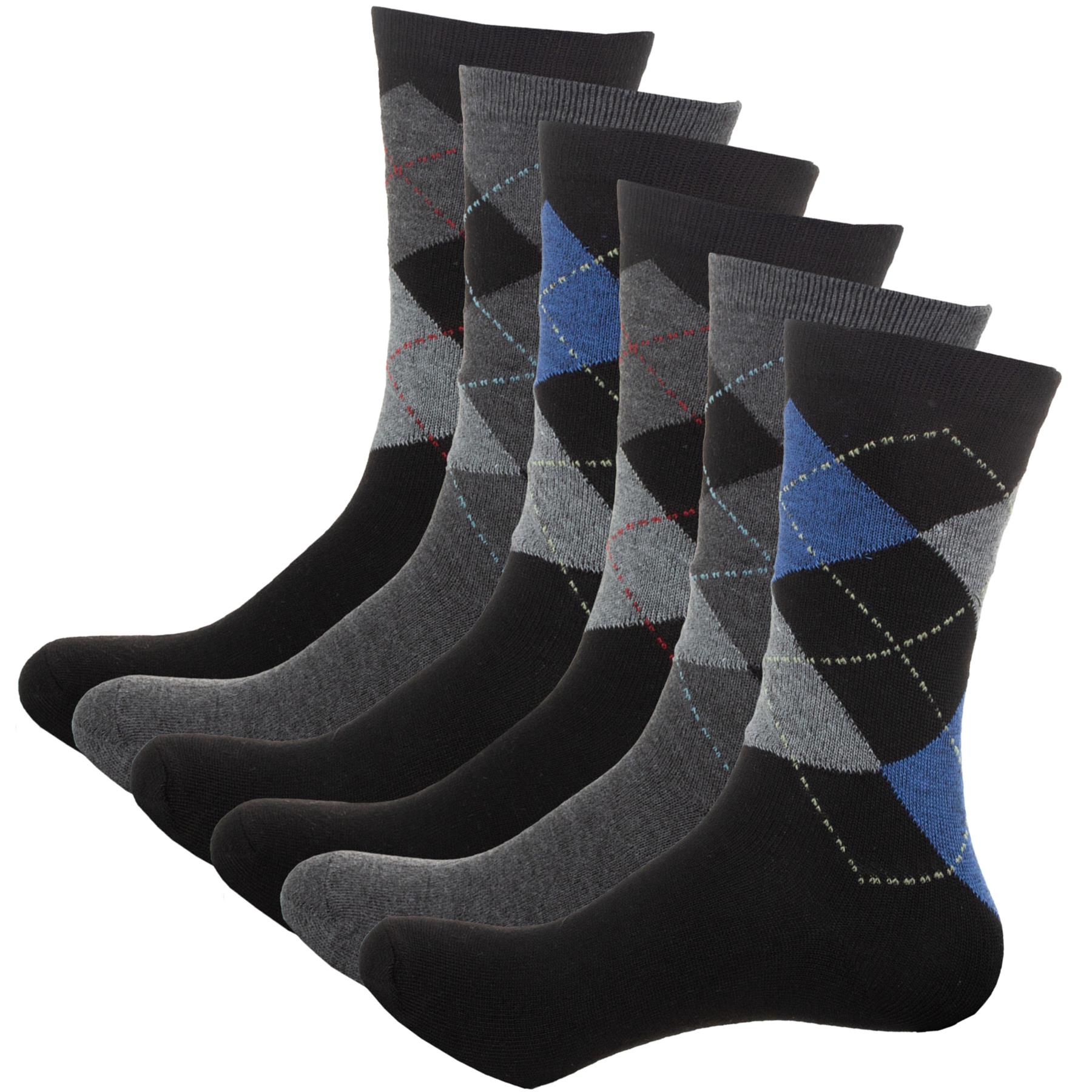 Calcetines para Hombres Algodón Rico 6 12 Pares Informales Trabajo Deportes Golf Crew Calcetín Adultos 6-11 - Imagen 33 de 99