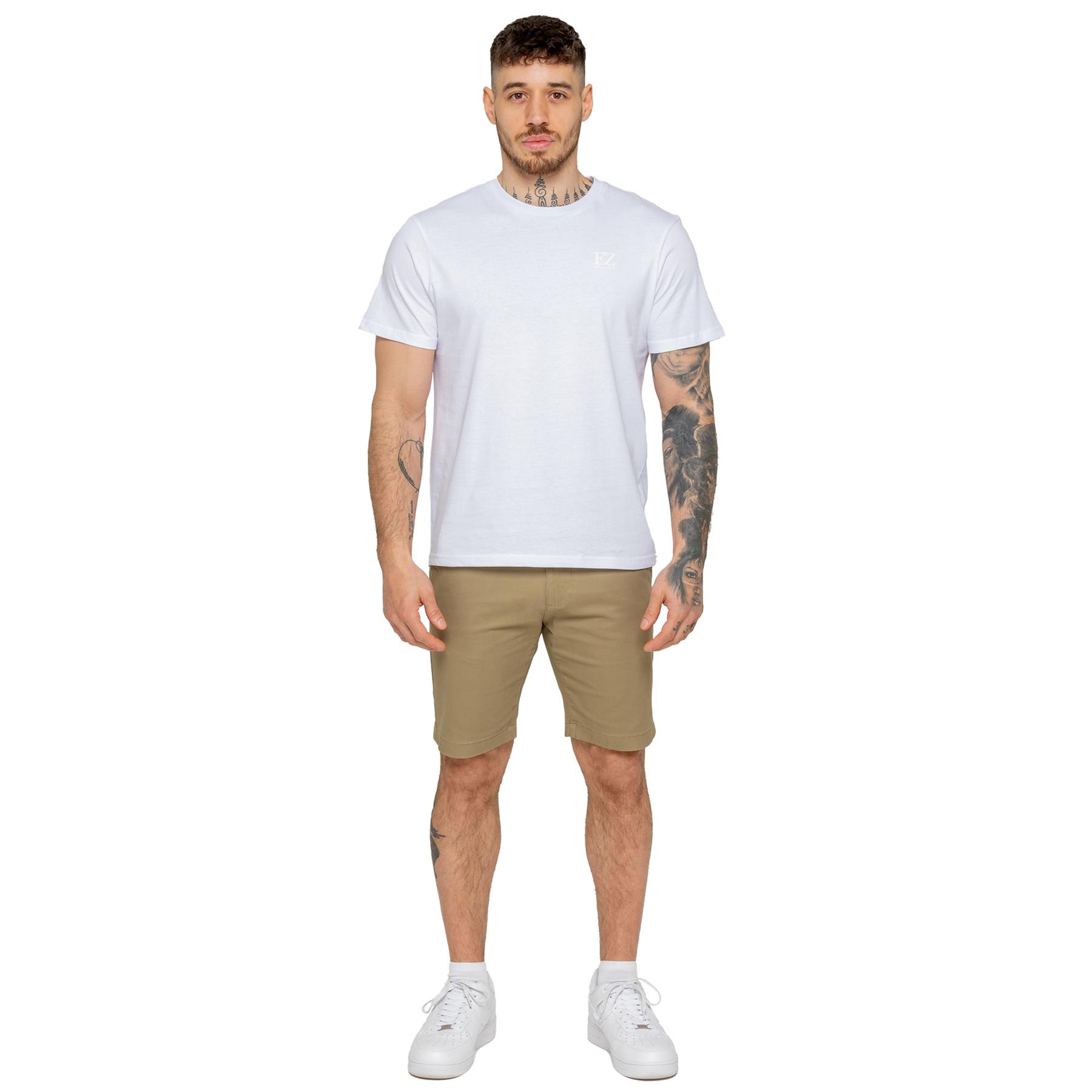 Enzo Herren Chino Shorts Freizeit Baumwolle Sommer Stretch Slim Fit Halb Hose - Bild 17 von 34