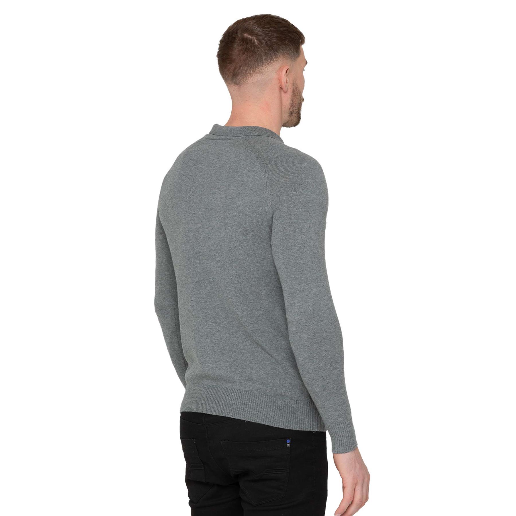 Enzo Para Hombres Sudadera Lisa Jersey Pullover Ligero Informal Algodón Tejido Prendas para el torso - Imagen 10 de 17