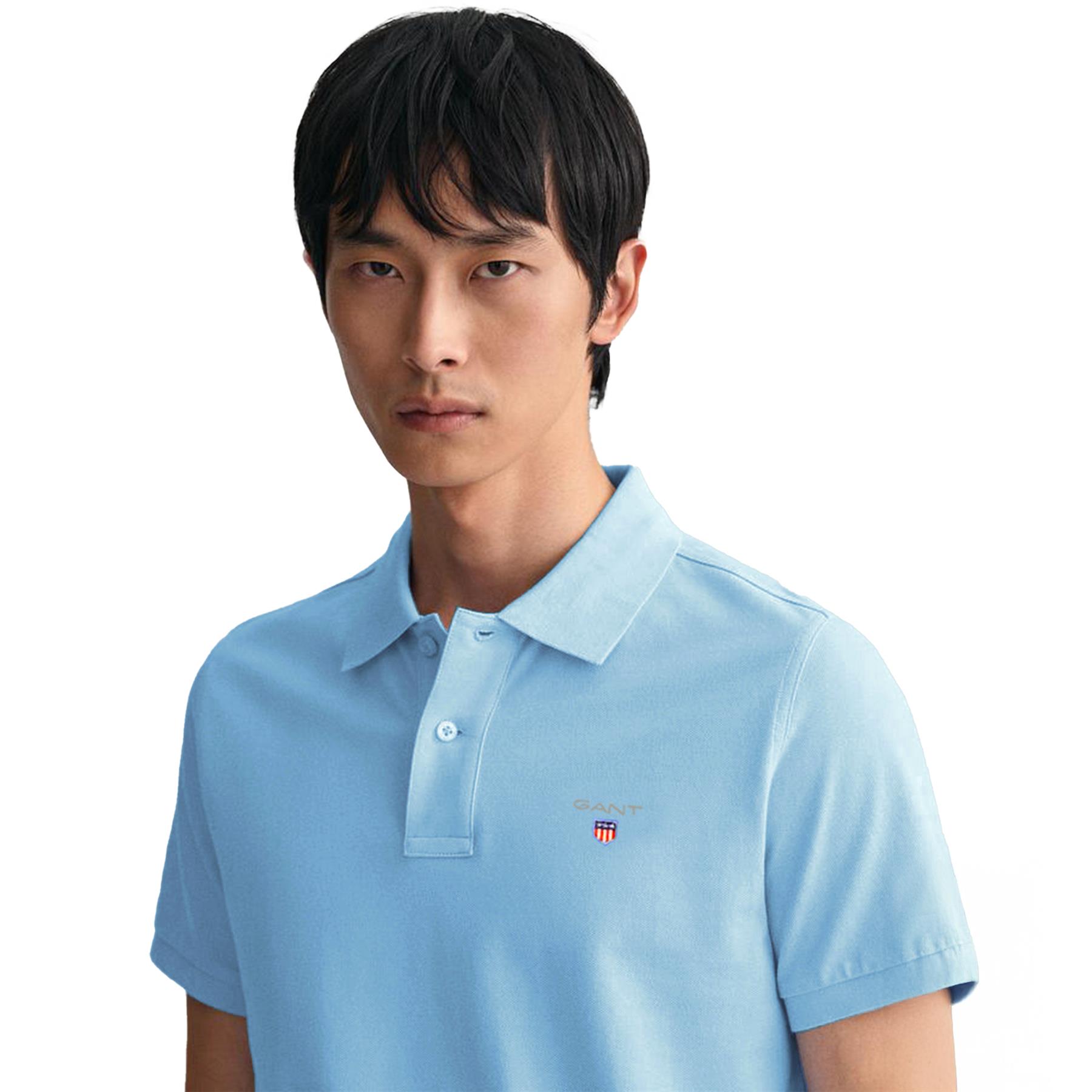 Gant Mens Polo Shirts Short Sleeve Casual Work Tee Breathable Cotton Top S-4XL - Picture 20 of 111