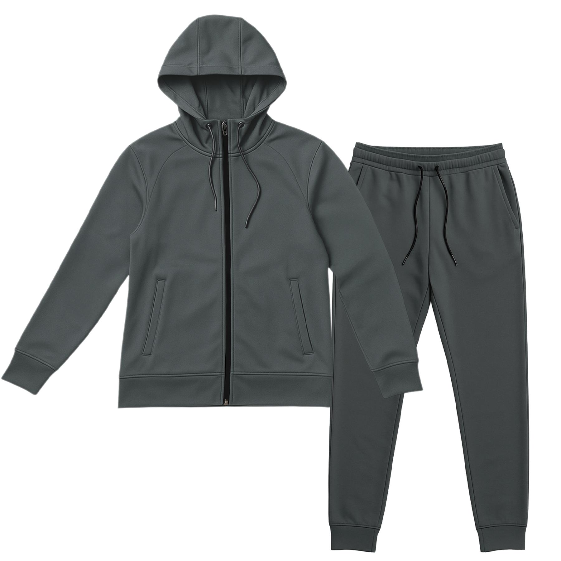 Kruze Herren Scuba Trainingsanzug Reißverschluss Kapuze Stretch Elastisch Hose - Picture 9 of 13