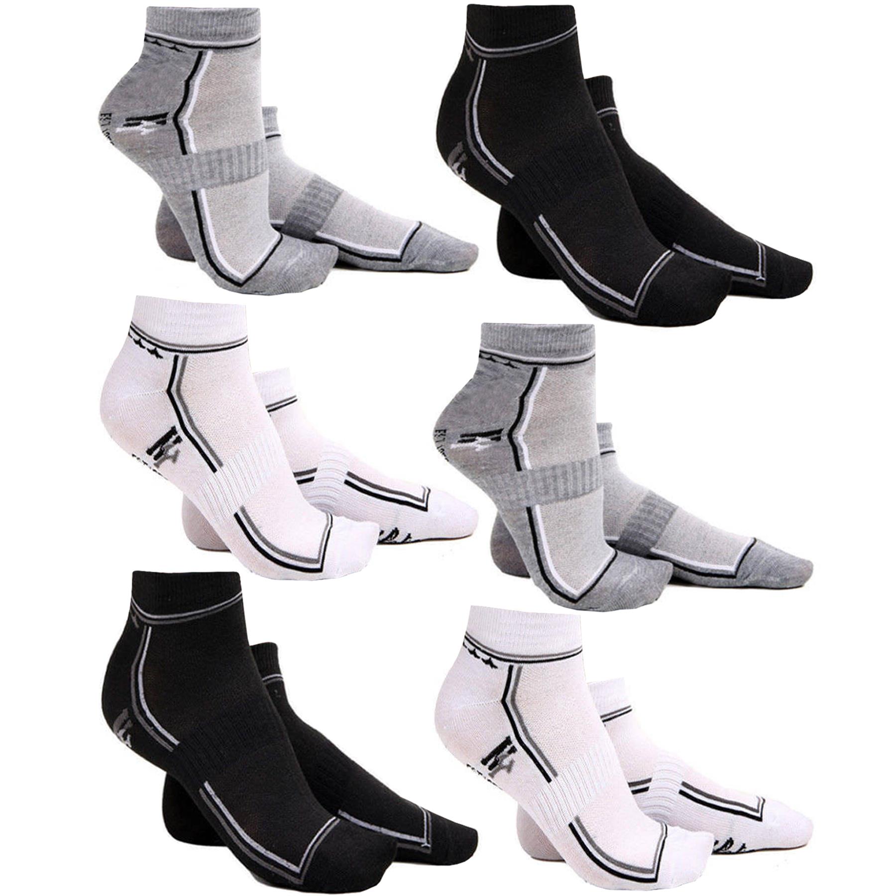 3, 6, 7 Pairs Mens Trainers Socks Invisible Ankle Shoe Liner Gym Multipack 611 eBay