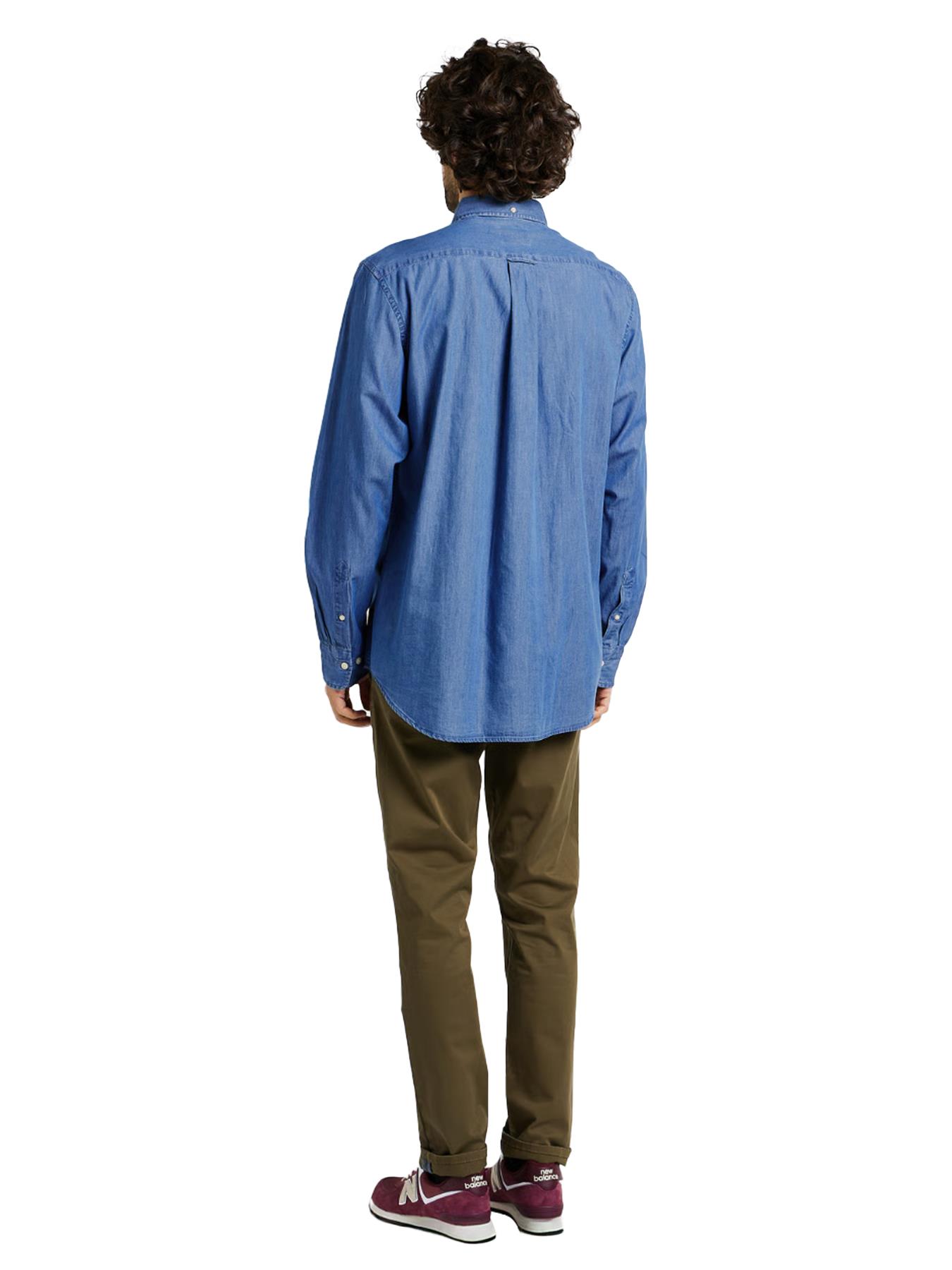 Enzo Mens Long Sleeve Shirt Casual Cotton Regular Fit Embroidered Logo Shirts - Picture 38 of 53