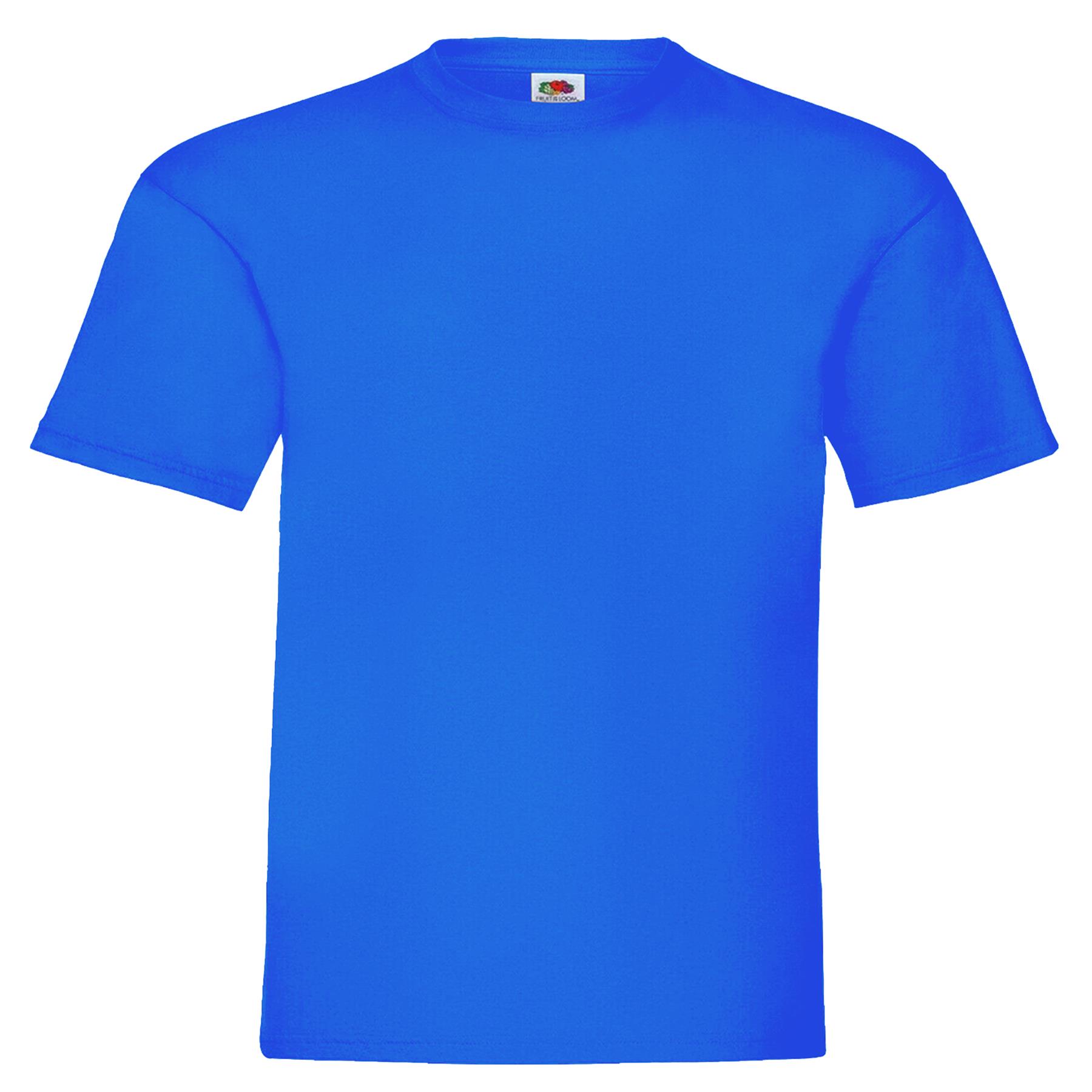 Fruit Of The Loom Children Boys Girls T Shirts Cotton Plain Short Sleeve Tee Top - Picture 34 of 53