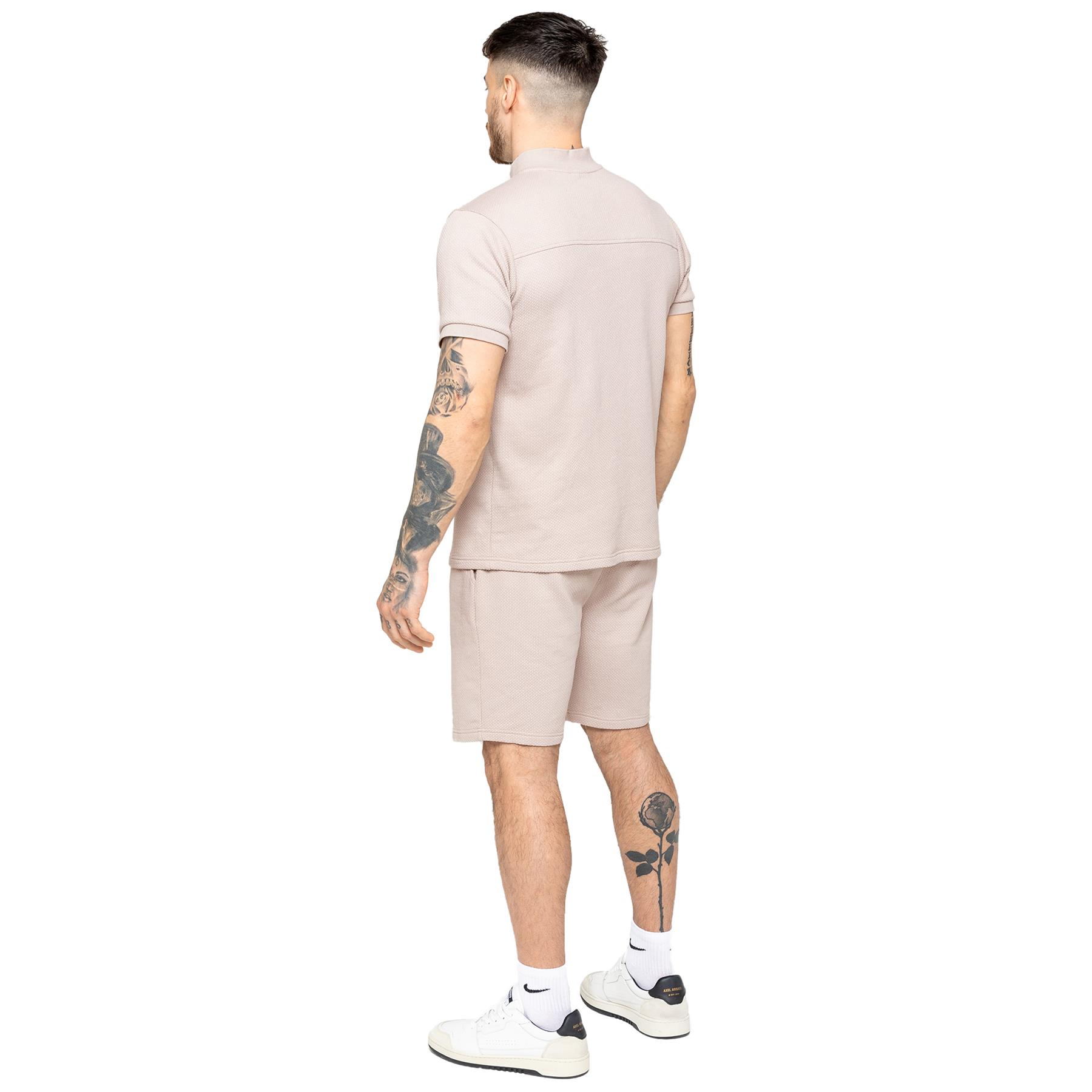 Mens Enzo Shorts Waffle Knit Elasticated Waist Regular Fit Holiday Half Pants - Picture 12 of 20