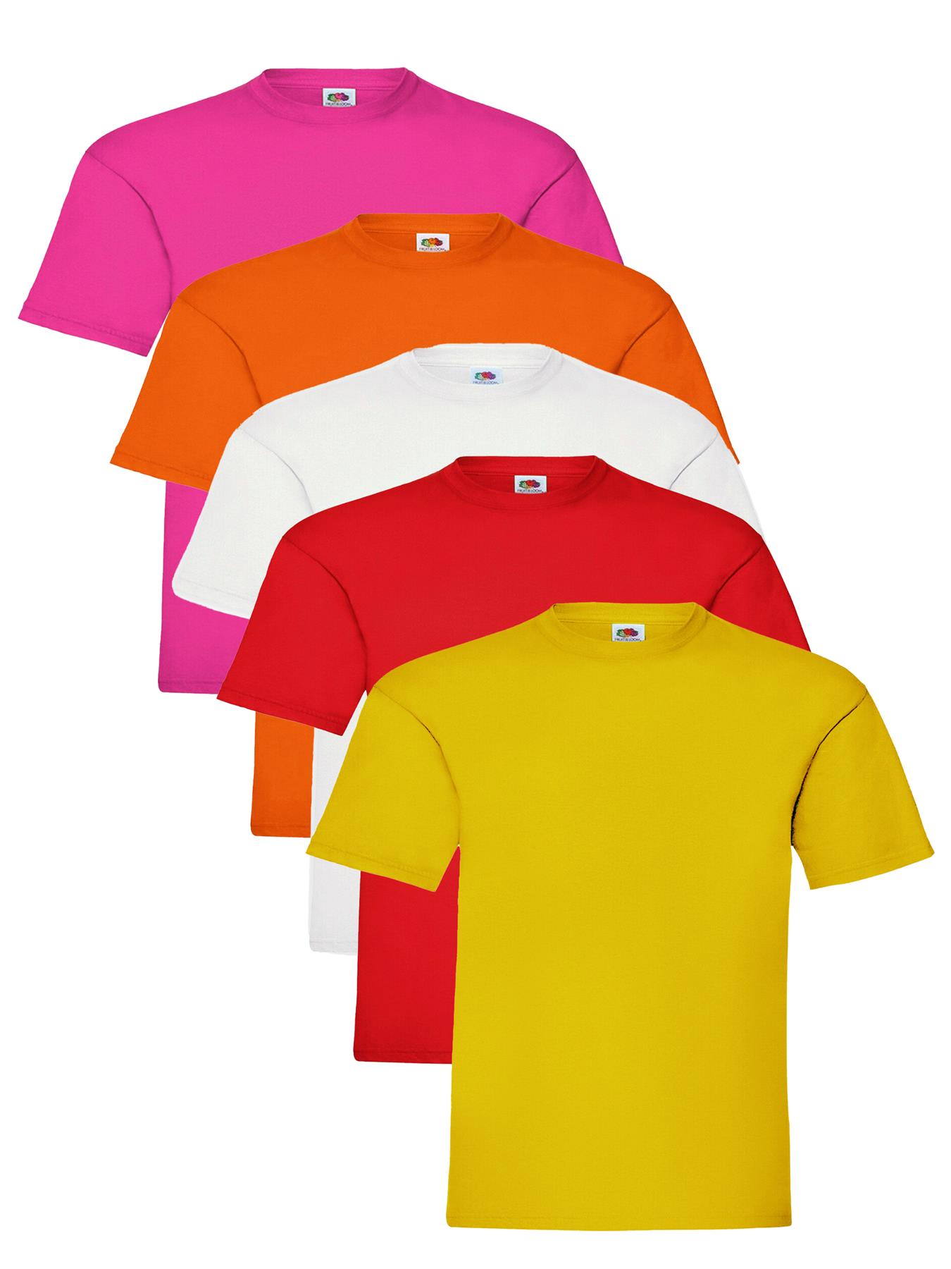 Fruit Of The Loom Camisetas Para Niños Paquete De 5 Algodón - Imagen 31 de 36