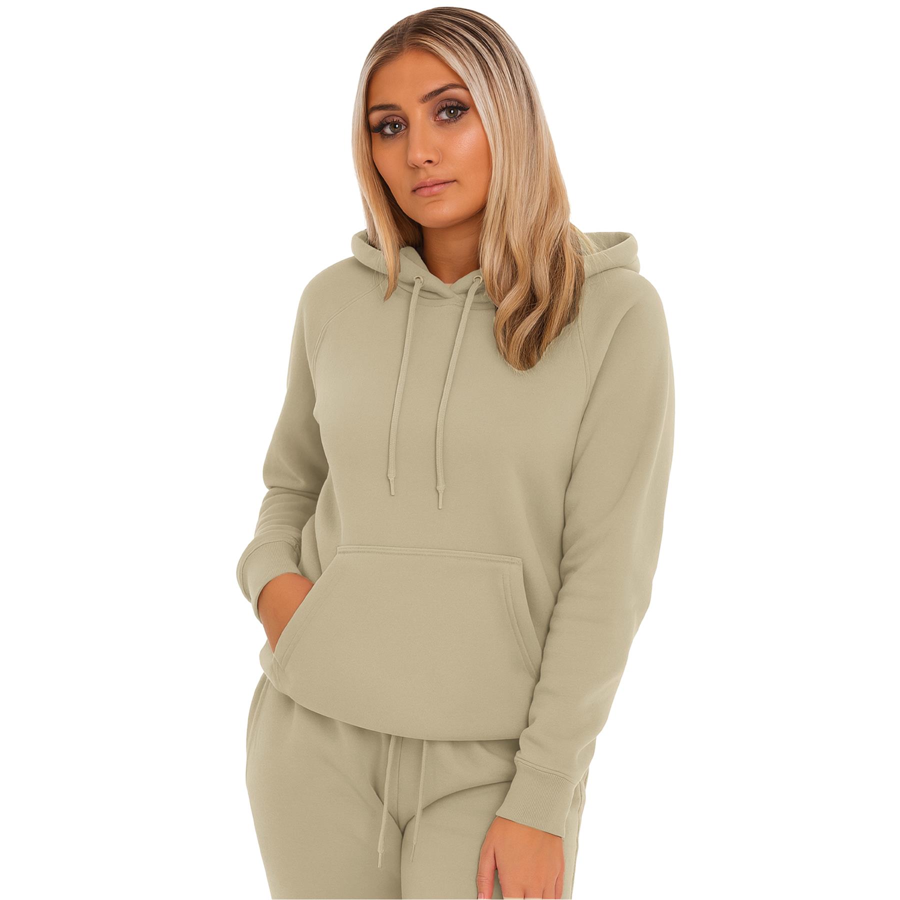 Kruze Mujer Chándal Tripulante Cuello Corte Normal Pantalón de Chándal Polar Set - Imagen 34 de 47