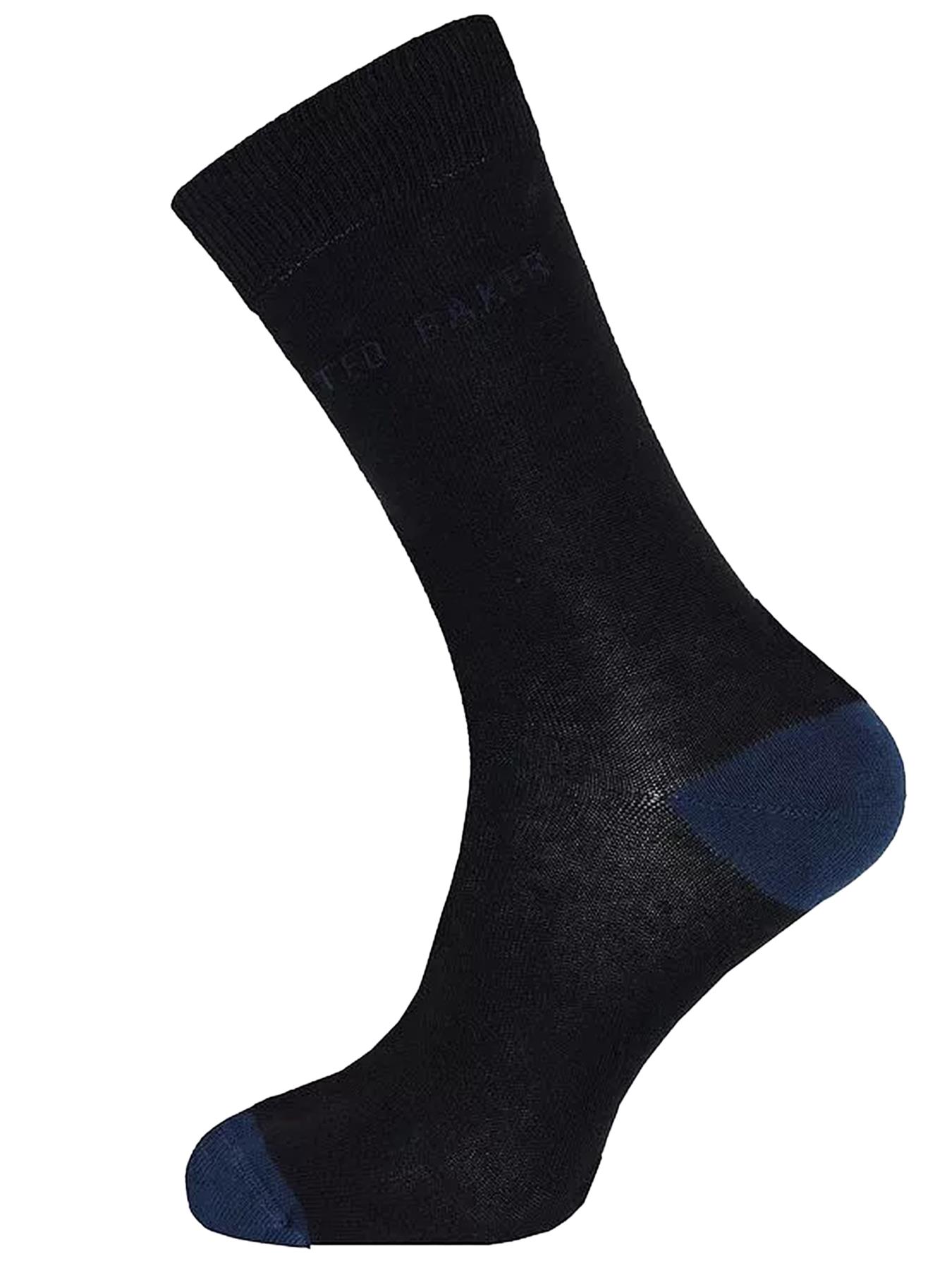 Ted Baker Mens Socks 3 Pairs Casual Cotton Rich Designer Gift Box Sock - Picture 15 of 34