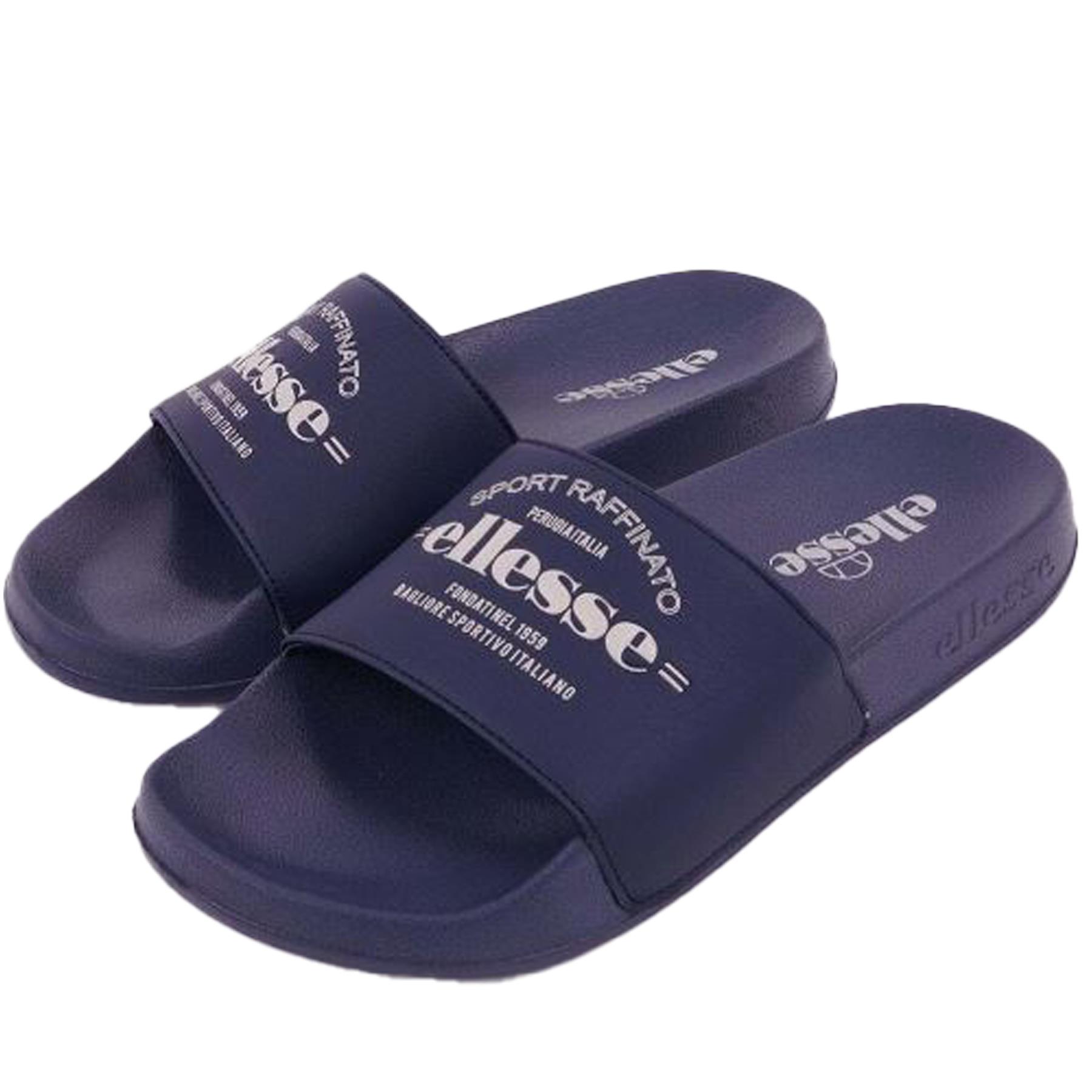 Ellesse Slip On Sliders Mens Womens Summer Sandals Beach Pool Ladies Flip Flops - Picture 19 of 43