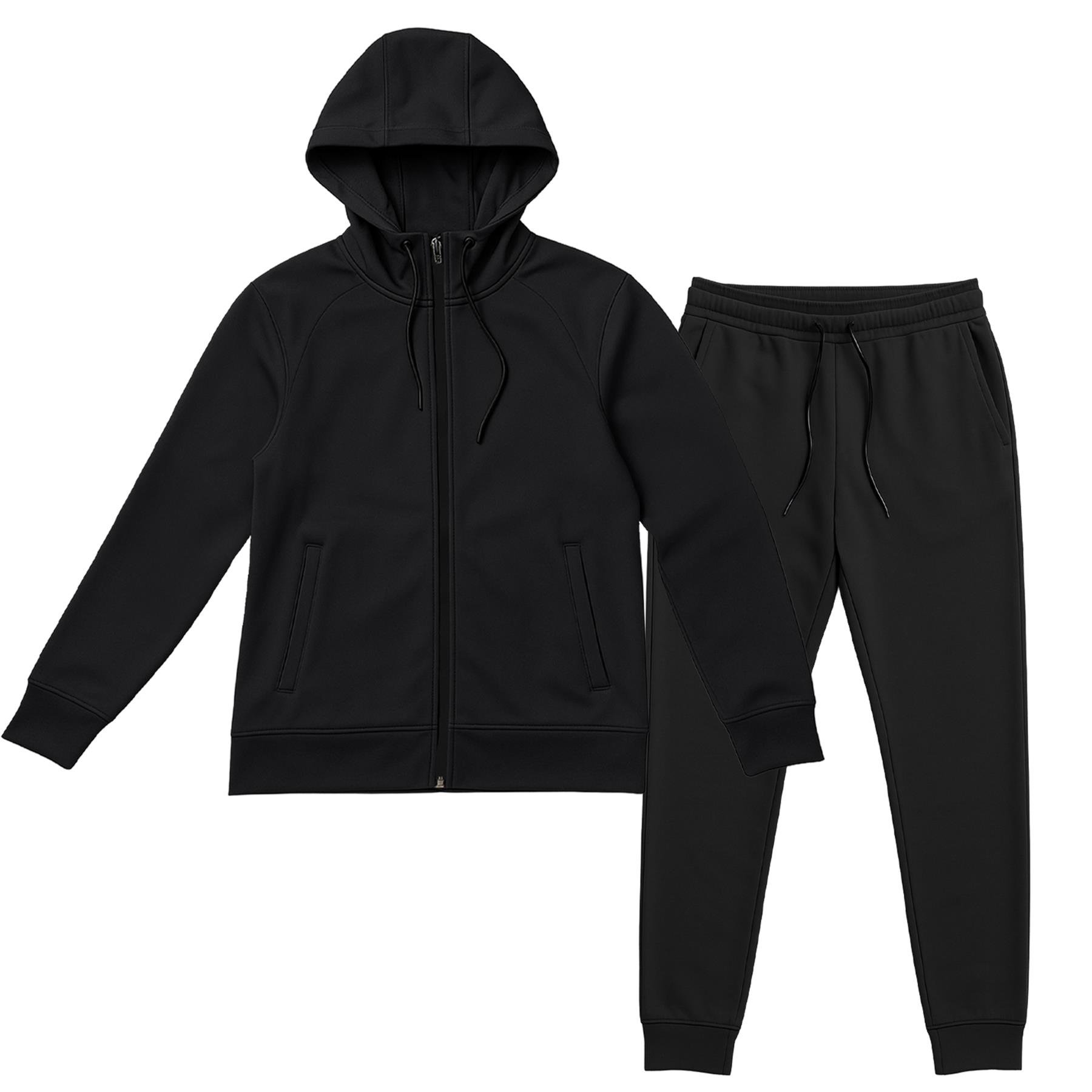 Kruze Herren Scuba Trainingsanzug Reißverschluss Kapuze Stretch Elastisch Hose - Picture 5 of 13