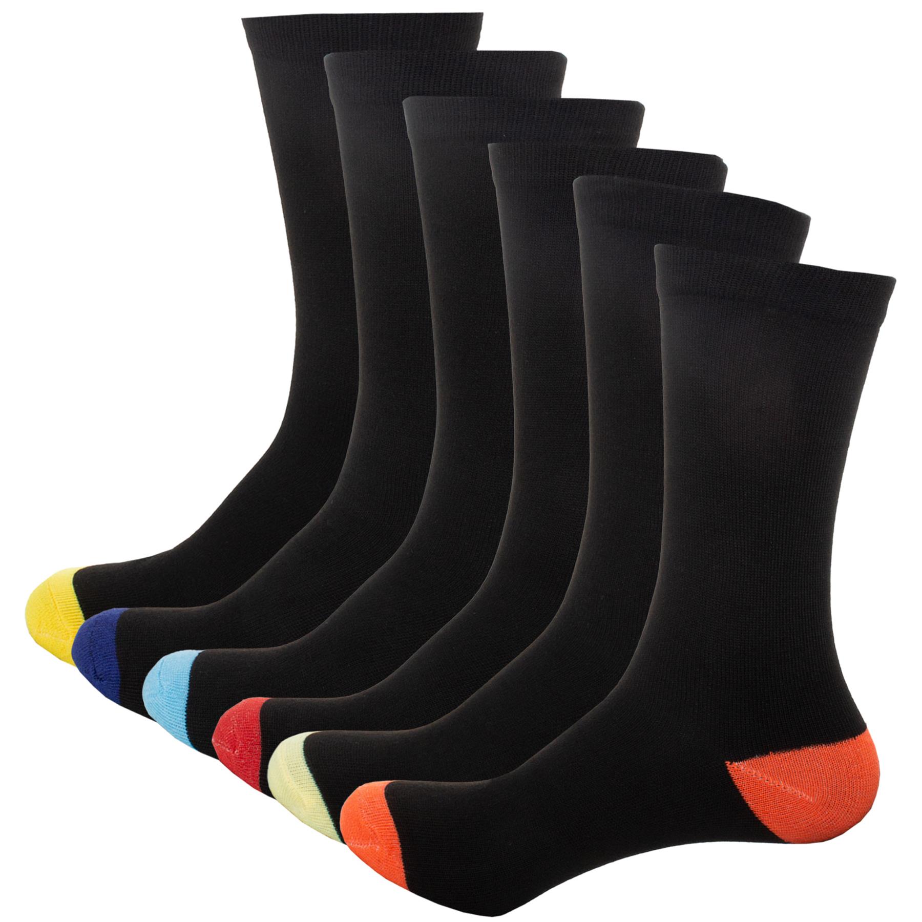 Calcetines para Hombres Algodón Rico 6 12 Pares Informales Trabajo Deportes Golf Crew Calcetín Adultos 6-11 - Imagen 27 de 99