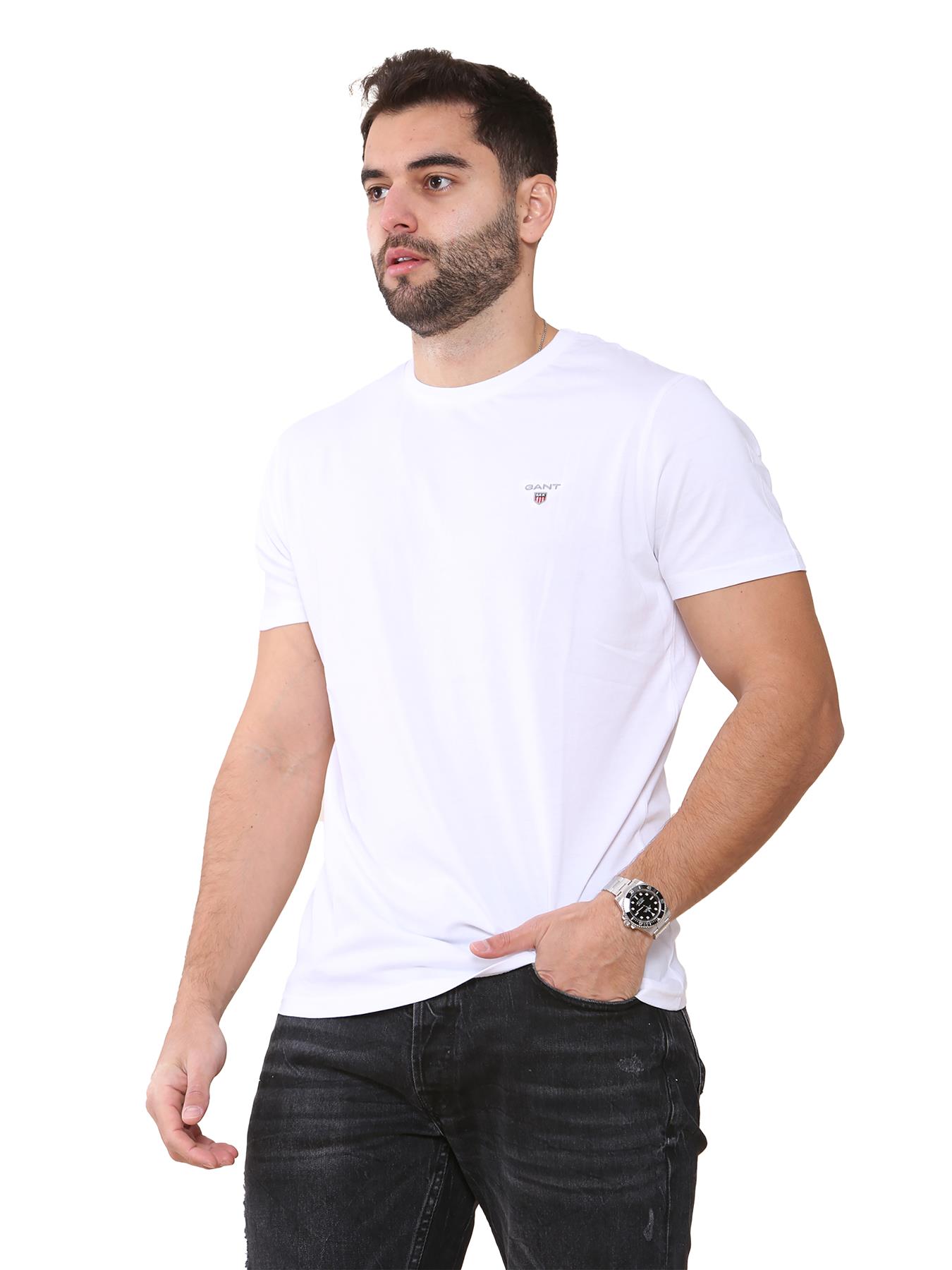 GANT Algodón Hombre Camisetas Manga Corta Casual Top Cuello Redondo Talla UK - Imagen 79 de 95