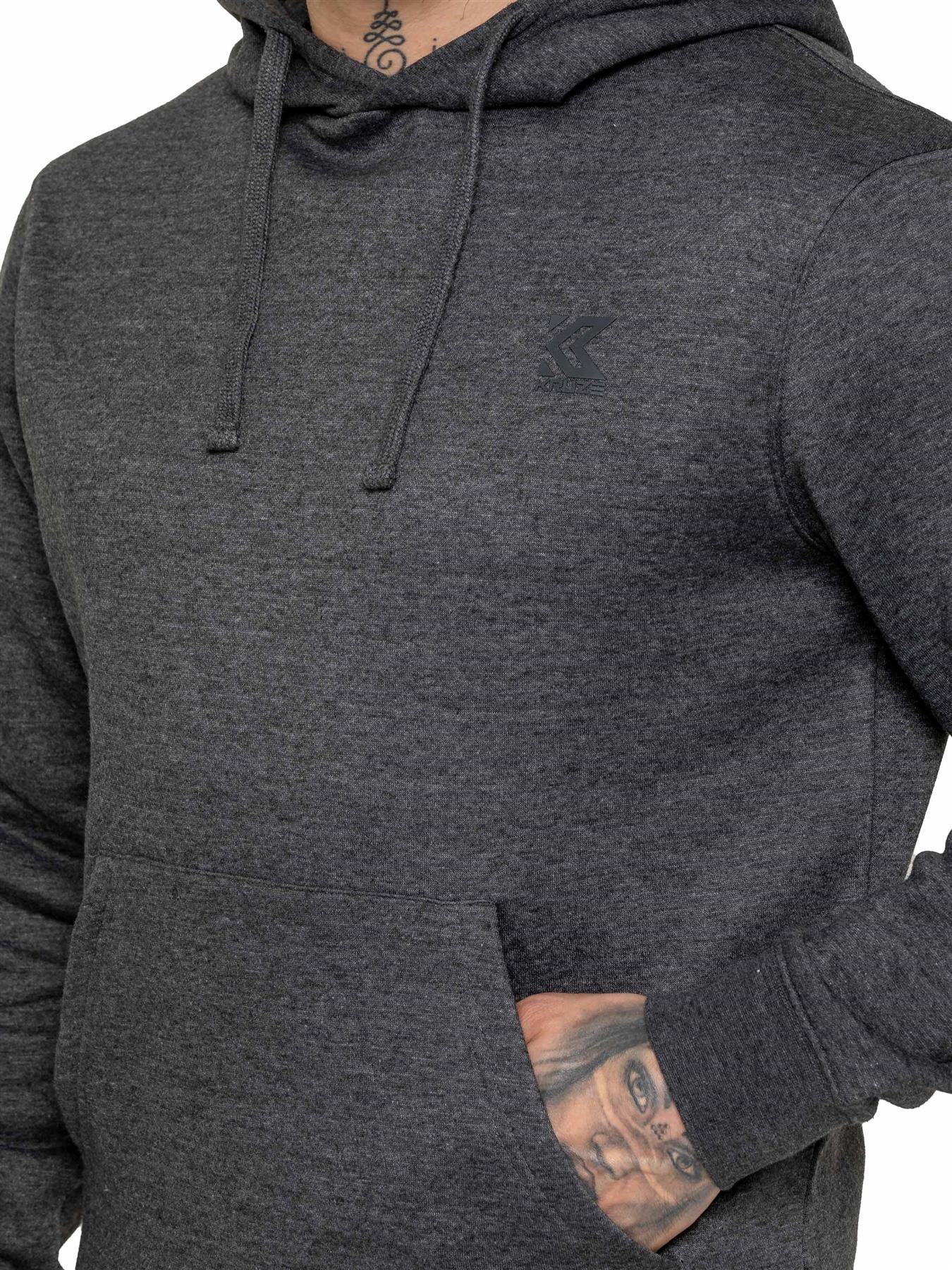 Kruze Herren Kapuzenpullover Freizeit Fleece mit Kapuze Top - Picture 10 of 26