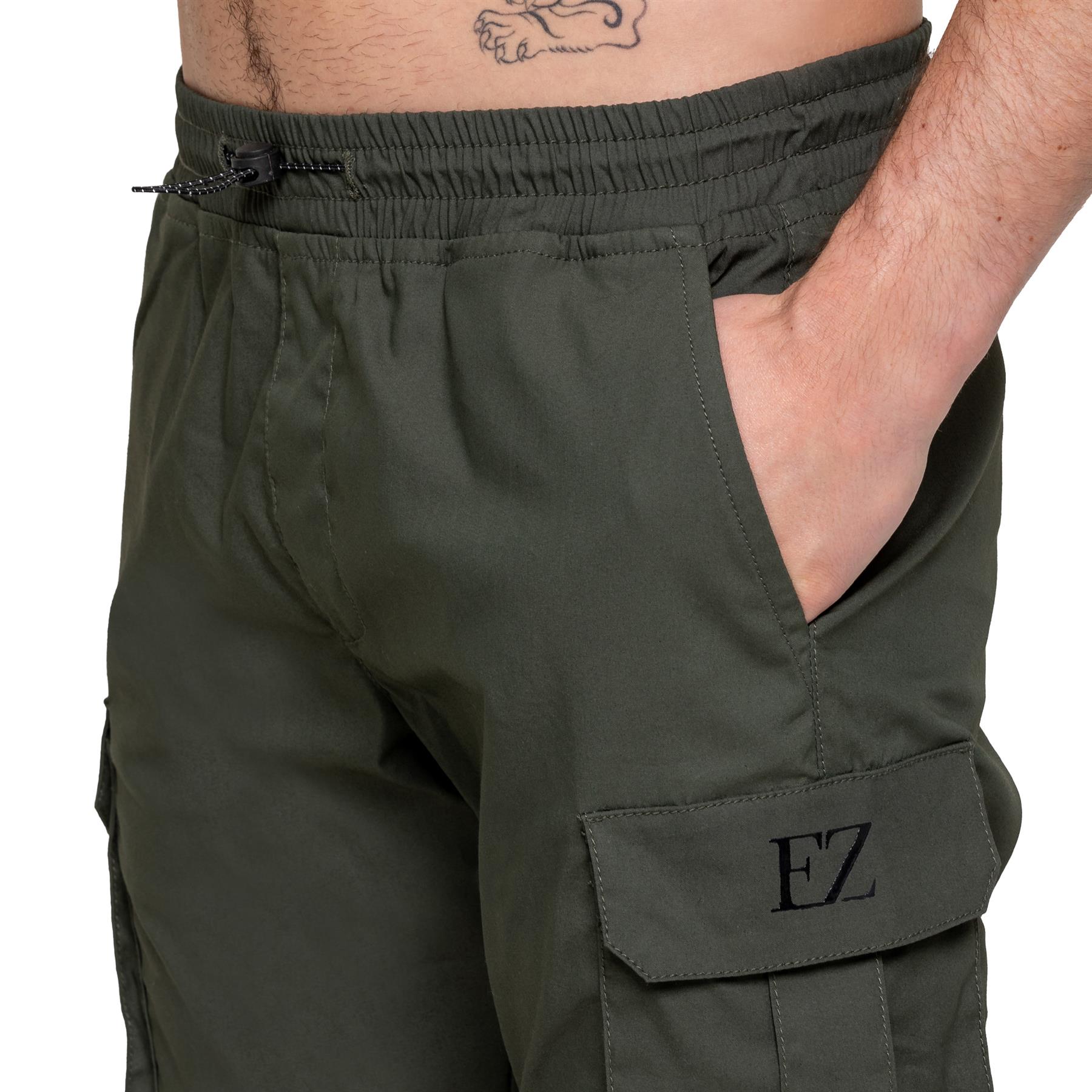 Enzo Jeans Herren Cargohose Freizeit Elastisch Arbeitshose - Picture 15 of 29