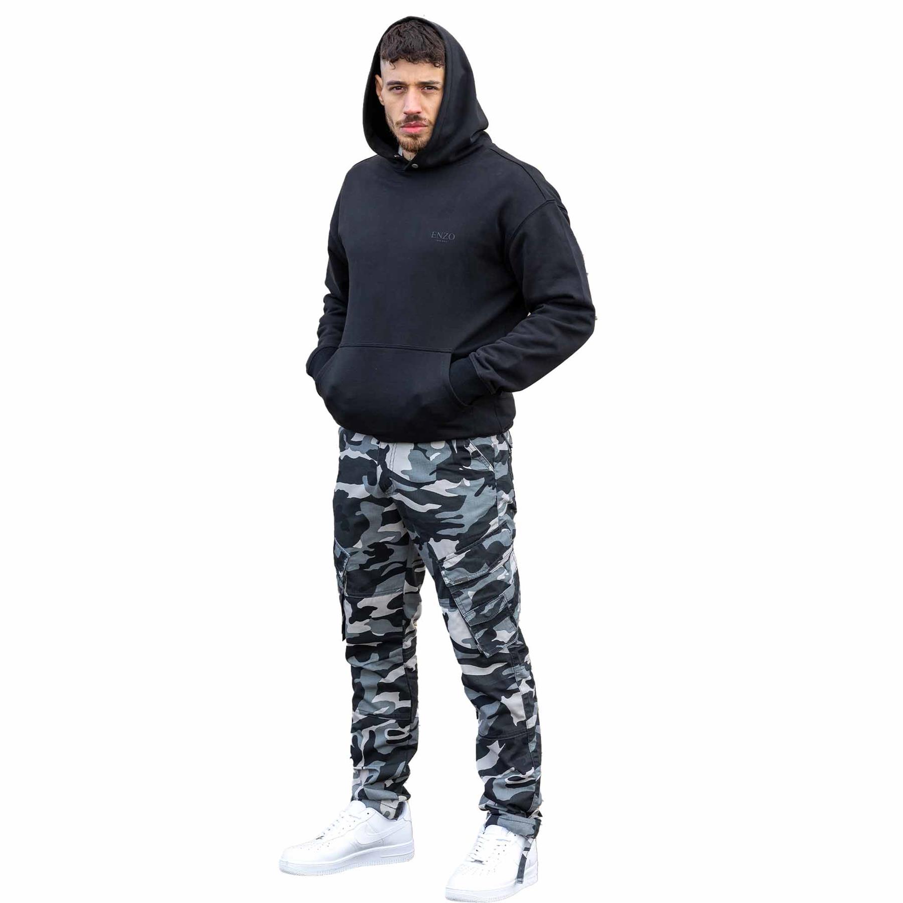 Pantalones de Carga Enzo Para Hombres Militar Combate Táctico Camuflaje Informal Pantalones de Trabajo Talla UK - Imagen 11 de 16