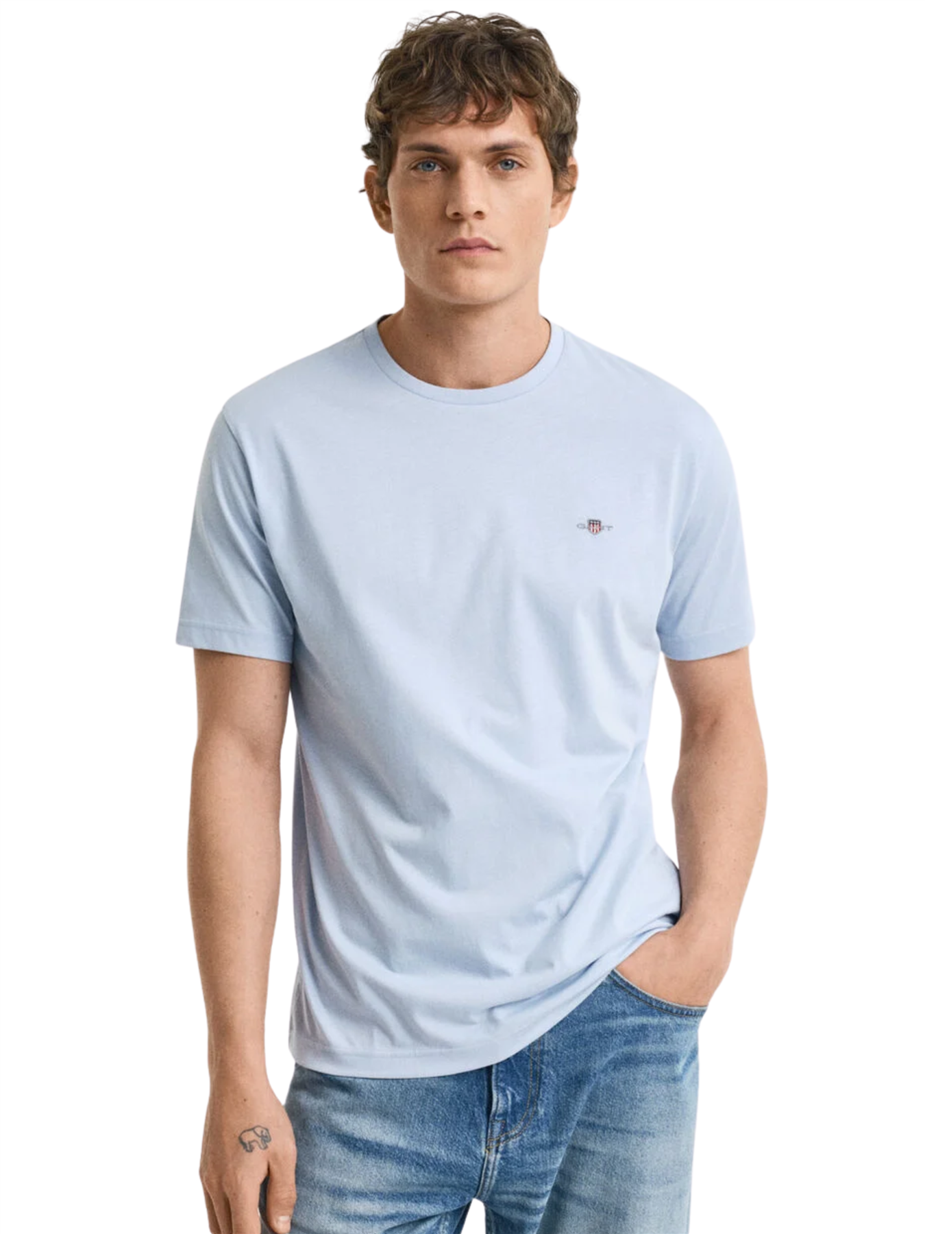 GANT Algodón Hombre Camisetas Manga Corta Casual Top Cuello Redondo Talla UK - Imagen 36 de 95
