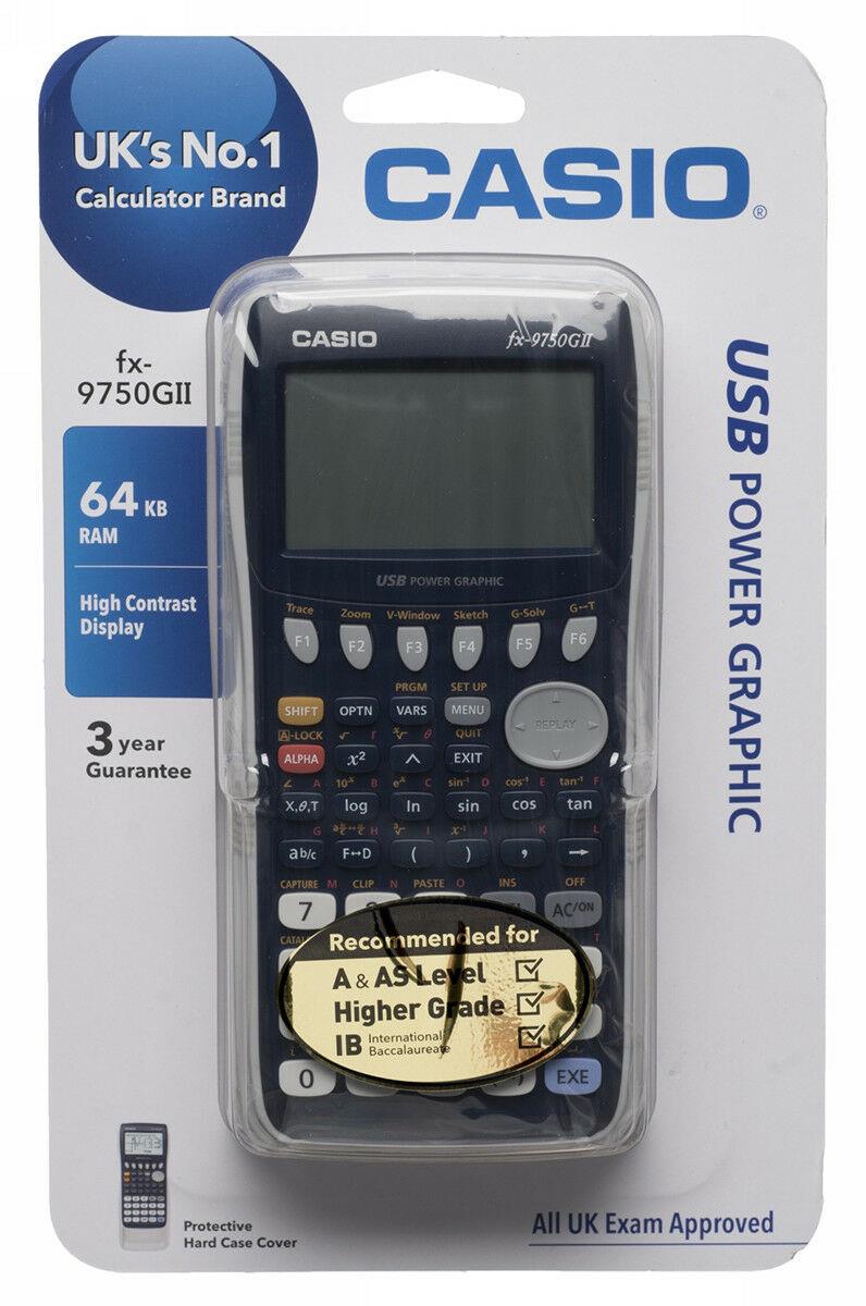 Details About Casio Fx 9750gii Power Graphic Scientific Calculator A Levels Ib Exams - 