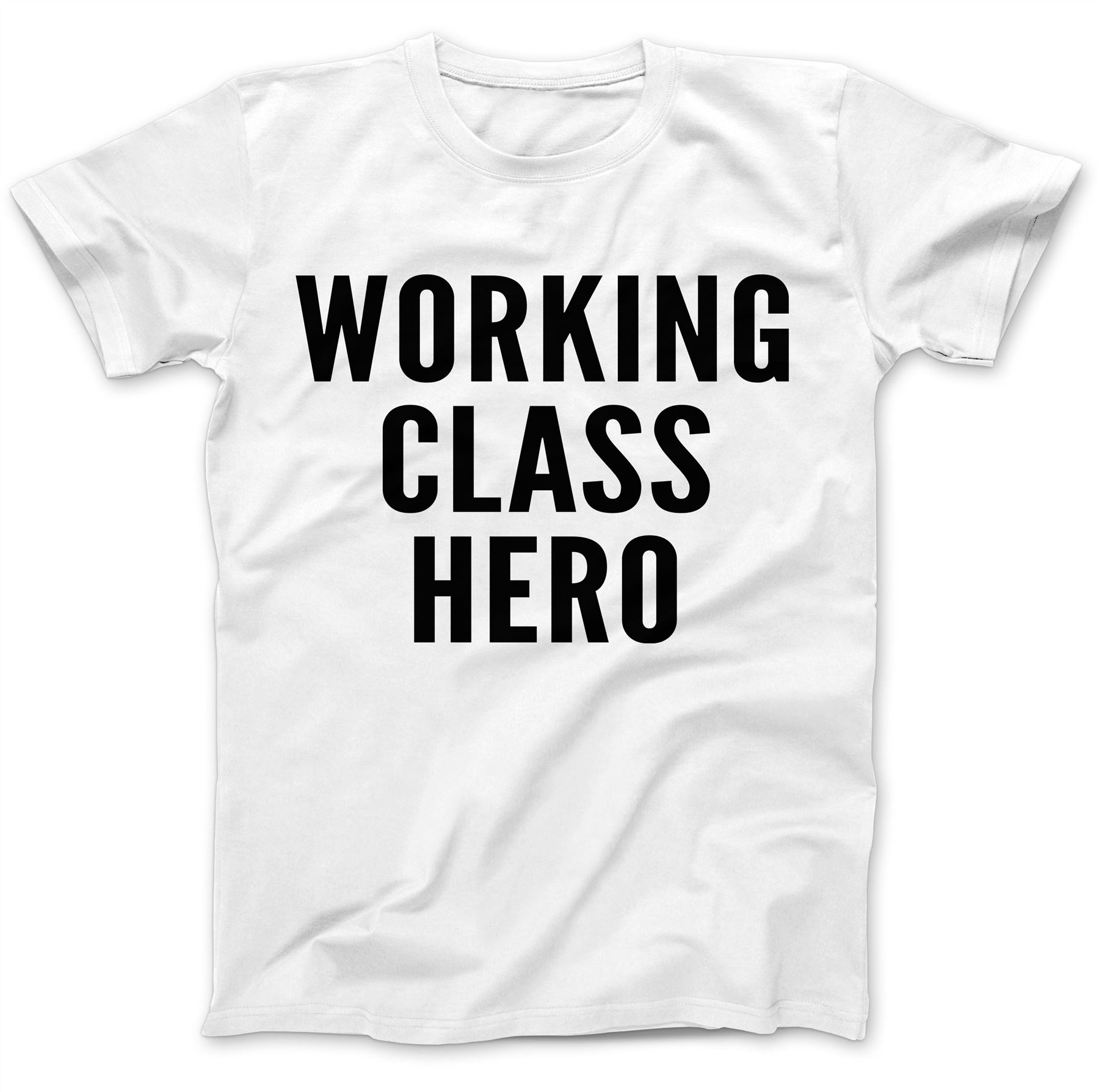 WORKING CLASS HERO Mens Black Rock T-shirt NEW Sizes S-XXXL