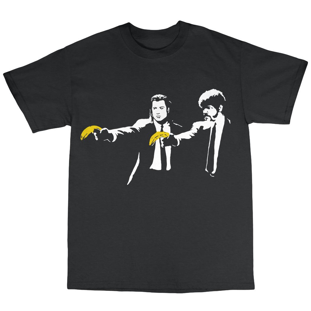 Banksy Pulp Fiction Inspired T-Shirt 100% Cotton Banksey Graffiti