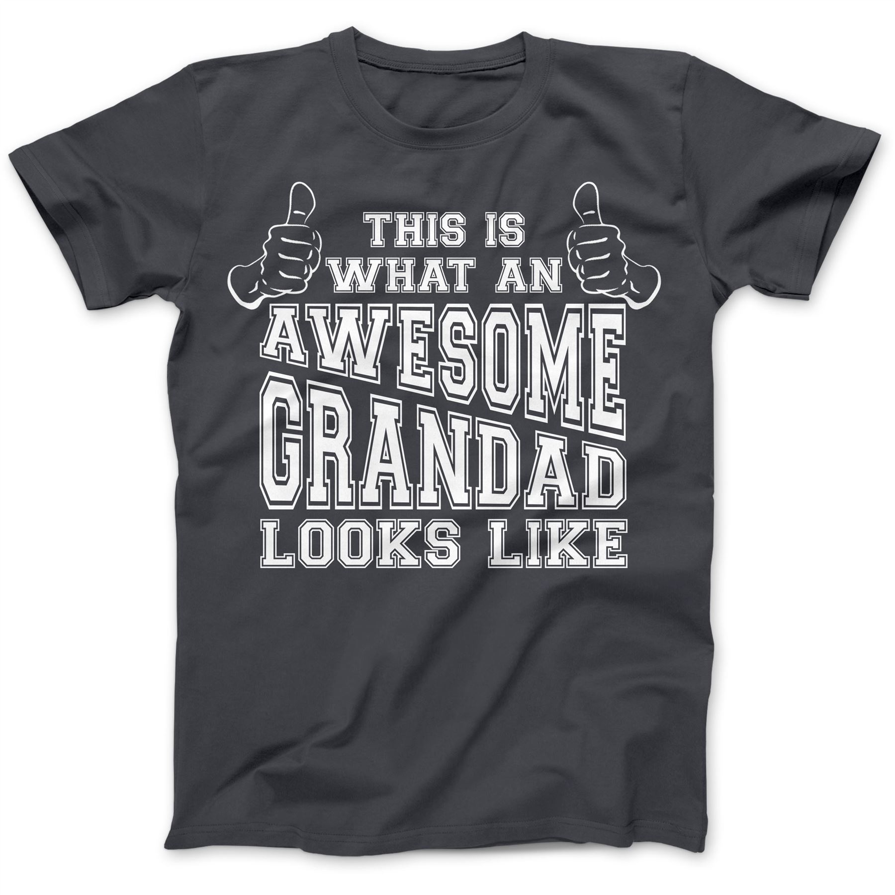 Grandad Awesome Grandpa Gift Present TShirt Premium Cotton Grandma