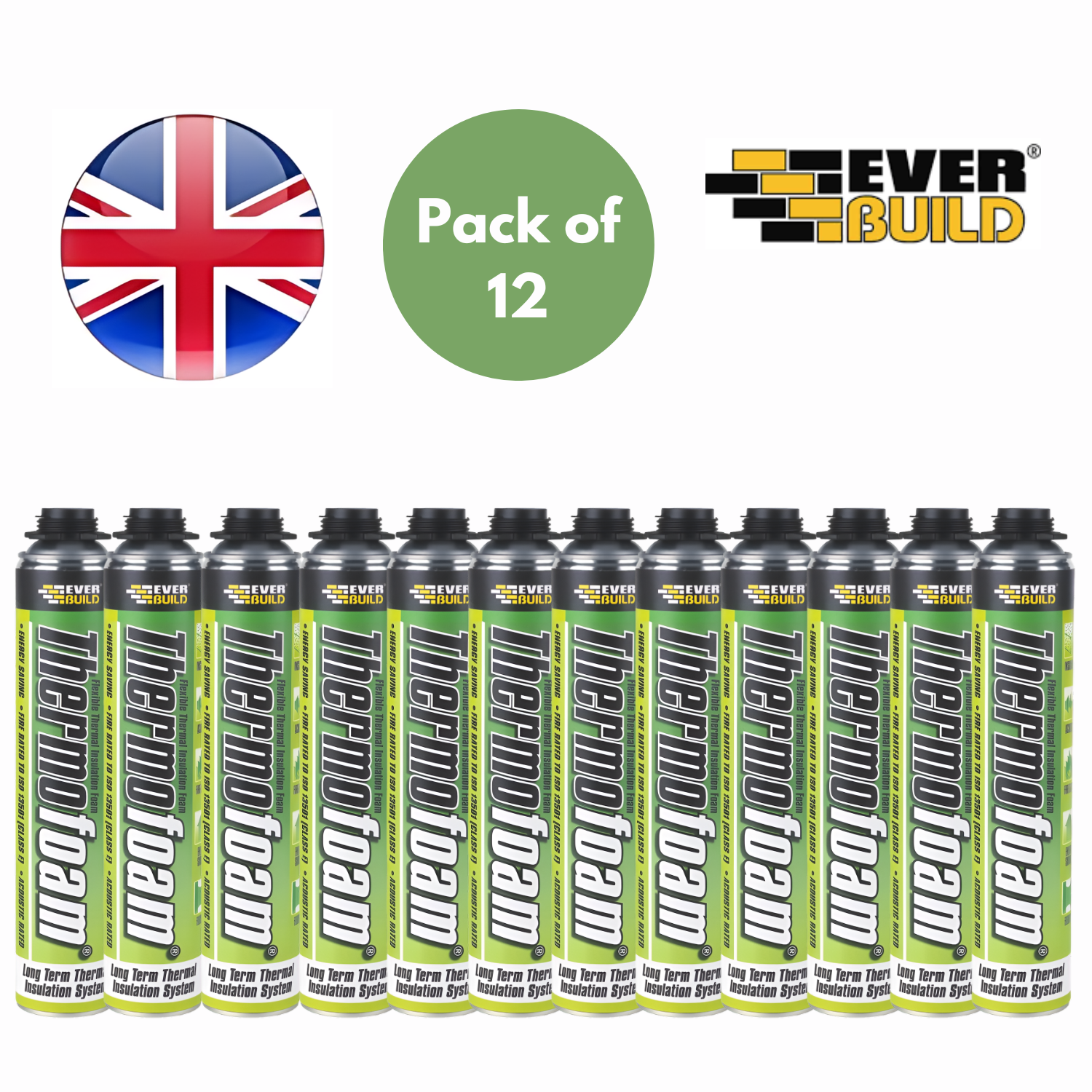 Everbuild ThermoFoam Langzeit Wärmedämmschaum für Lücken & Dichtungen - 750ml - Bild 7 von 7