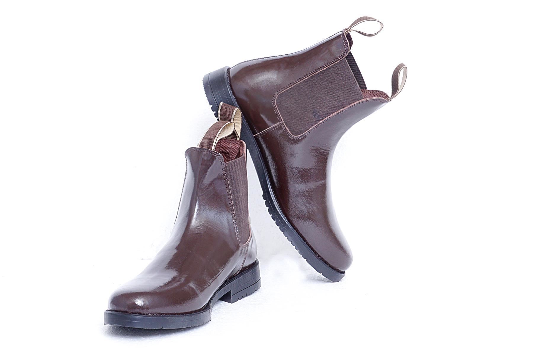 Adults Jodhpurs Childs Boots Horse Leather Black Riding Brown Childs 13 - UK 10 - Picture 12 of 14