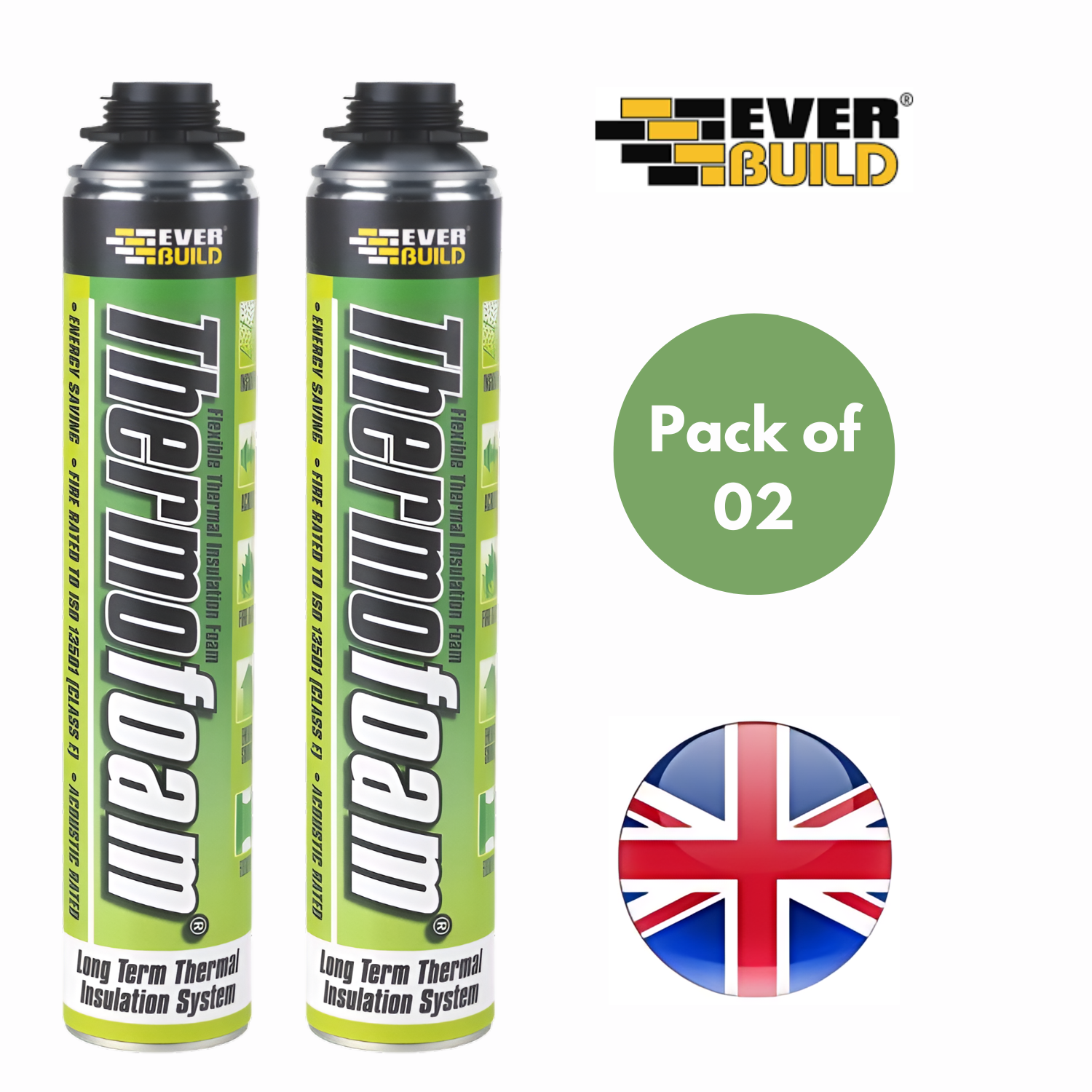 Everbuild ThermoFoam Langzeit Wärmedämmschaum für Lücken & Dichtungen - 750ml - Bild 4 von 7