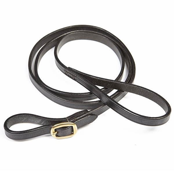Full Hunter Leather Horse Showing Equestrian Billet Ends Brown Black 2 meters - Picture 2 of 2