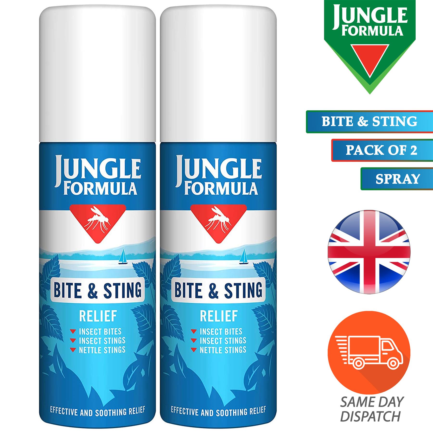 Packs of 1 5 Jungle Formula Bite and Sting Relief Spray from Mosquitoes 50ml eBay