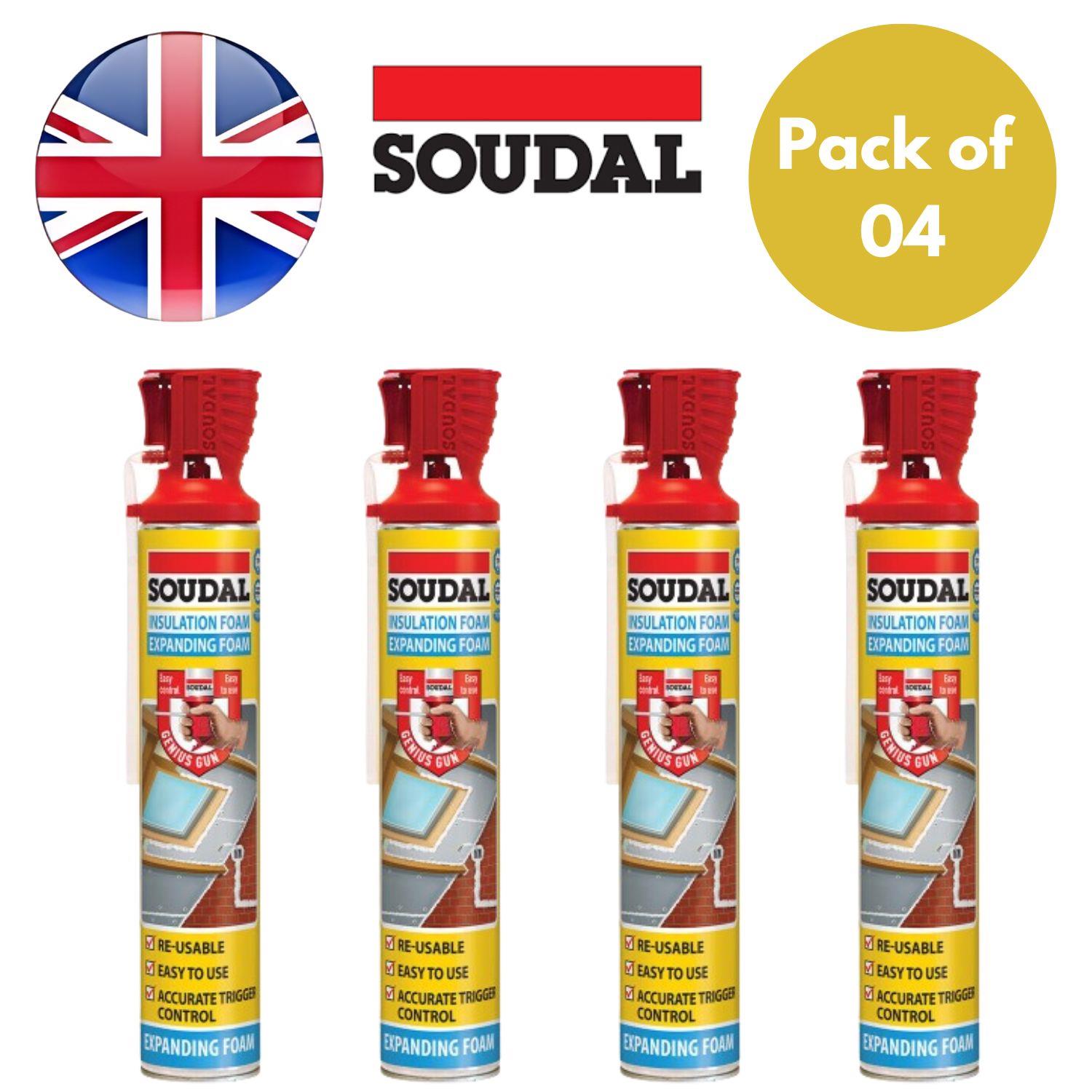 Pistola Soudal Genius Espuma Expansible Aislante Reutilizable 750 ml - Paquete de 1 a 12 - Imagen 5 de 7