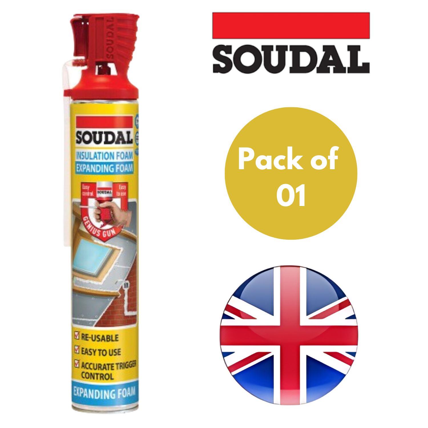 Pistola Soudal Genius Espuma Expansible Aislante Reutilizable 750 ml - Paquete de 1 a 12 - Imagen 3 de 7