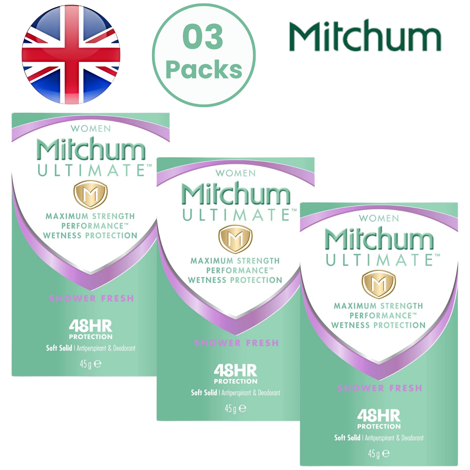 Mitchum Women Antiperspirant Deodorant Shower Fresh 48HR Protection - 45g - Picture 9 of 10