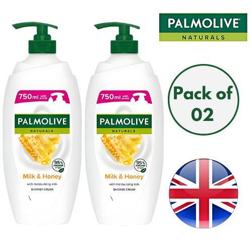 Palmolive Naturals Milk & Honey Moisturising Shower Cream 750ml - Pack of 1 to 6 - Picture 7 of 7