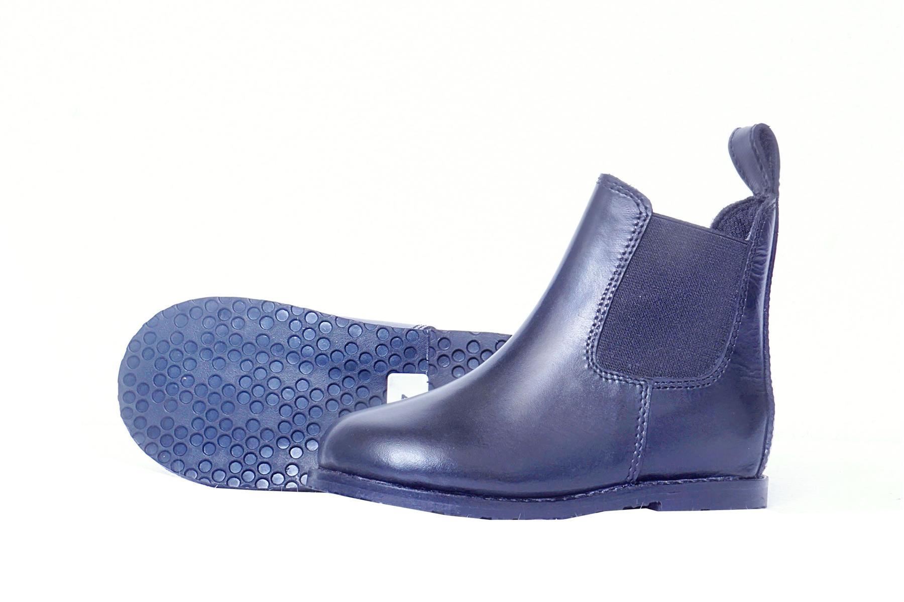 Kinder Reitstiefel zum Überziehen Leder Jodhpur dicke Sohle schwarz braun - Bild 8 von 15