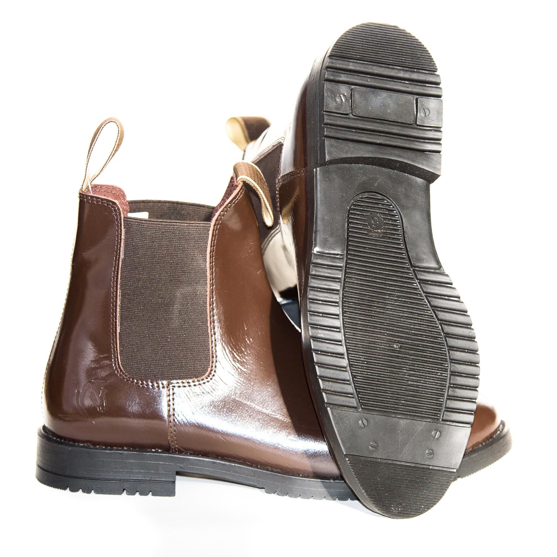 Jodhpurs Adults Childs Horse Boots Leather Riding Black Brown Childs 13 - UK 10 - Picture 21 of 28