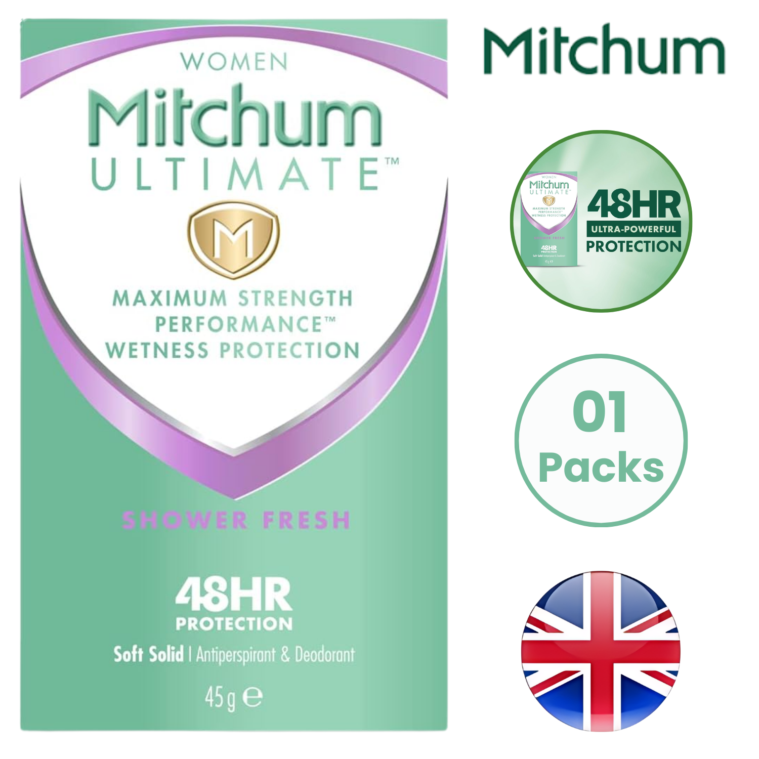 Mitchum Women Antiperspirant Deodorant Shower Fresh 48HR Protection - 45g - Picture 7 of 10