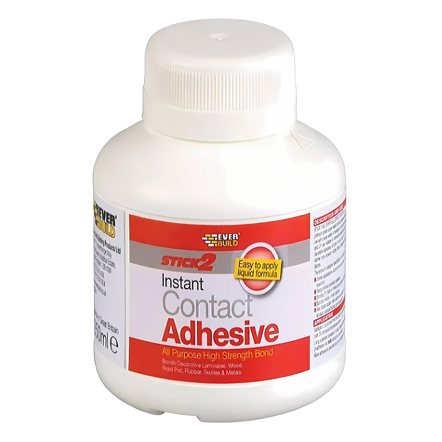 Everbuild Instant Contact Adhesive High Strength Multi-Purpose Glue - 1-6 Packs - Picture 8 of 10