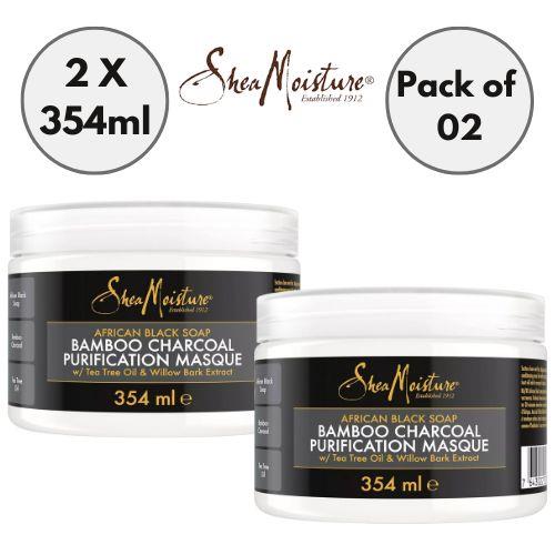 Mascarilla purificadora de carbón de bambú jabón negro africano Shea Moisture - 354 ml - Imagen 6 de 6