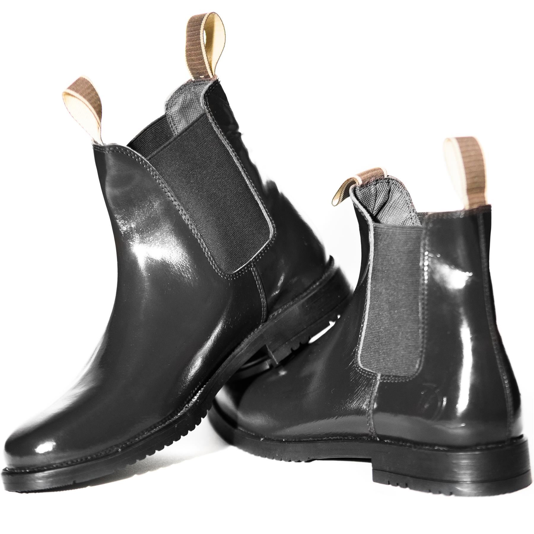 Jodhpurs Adults Childs Horse Boots Leather Riding Black Brown Childs 13 - UK 10 - Picture 10 of 28