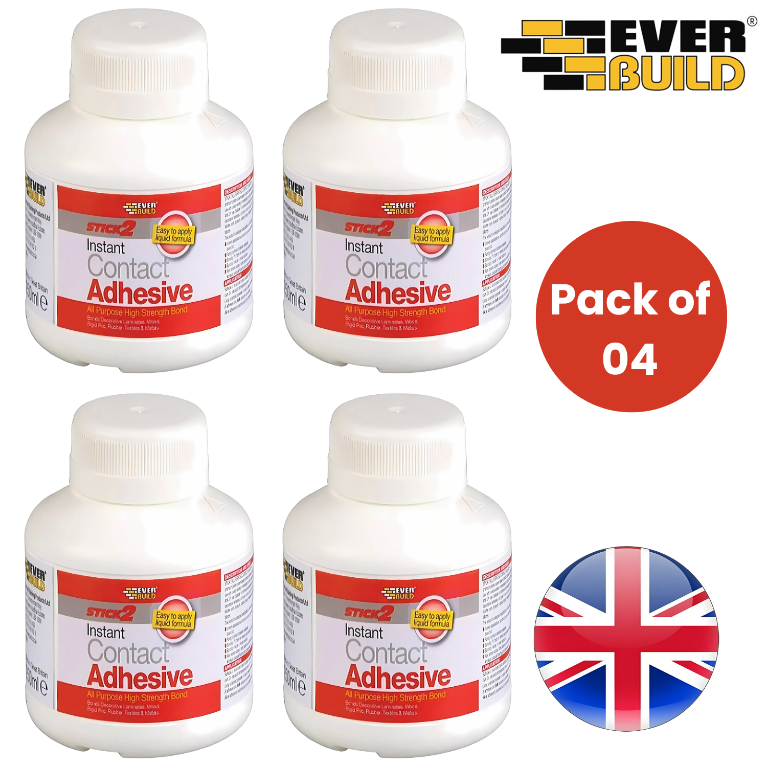 Everbuild Instant Contact Adhesive High Strength Multi-Purpose Glue - 1-6 Packs - Picture 7 of 10